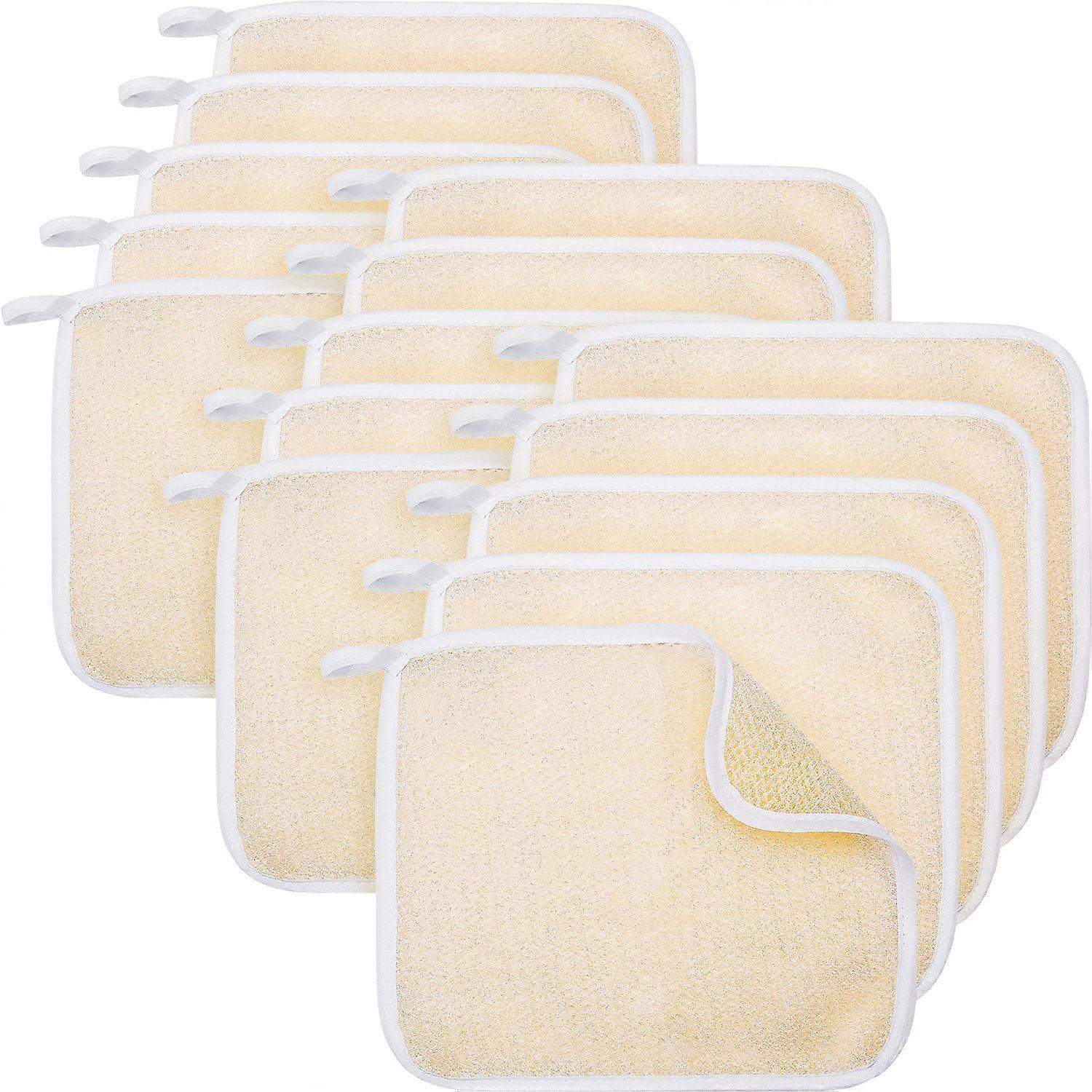 Exfoliating Face Body Wash Cloths Two Side Soft Weave Bath Towel