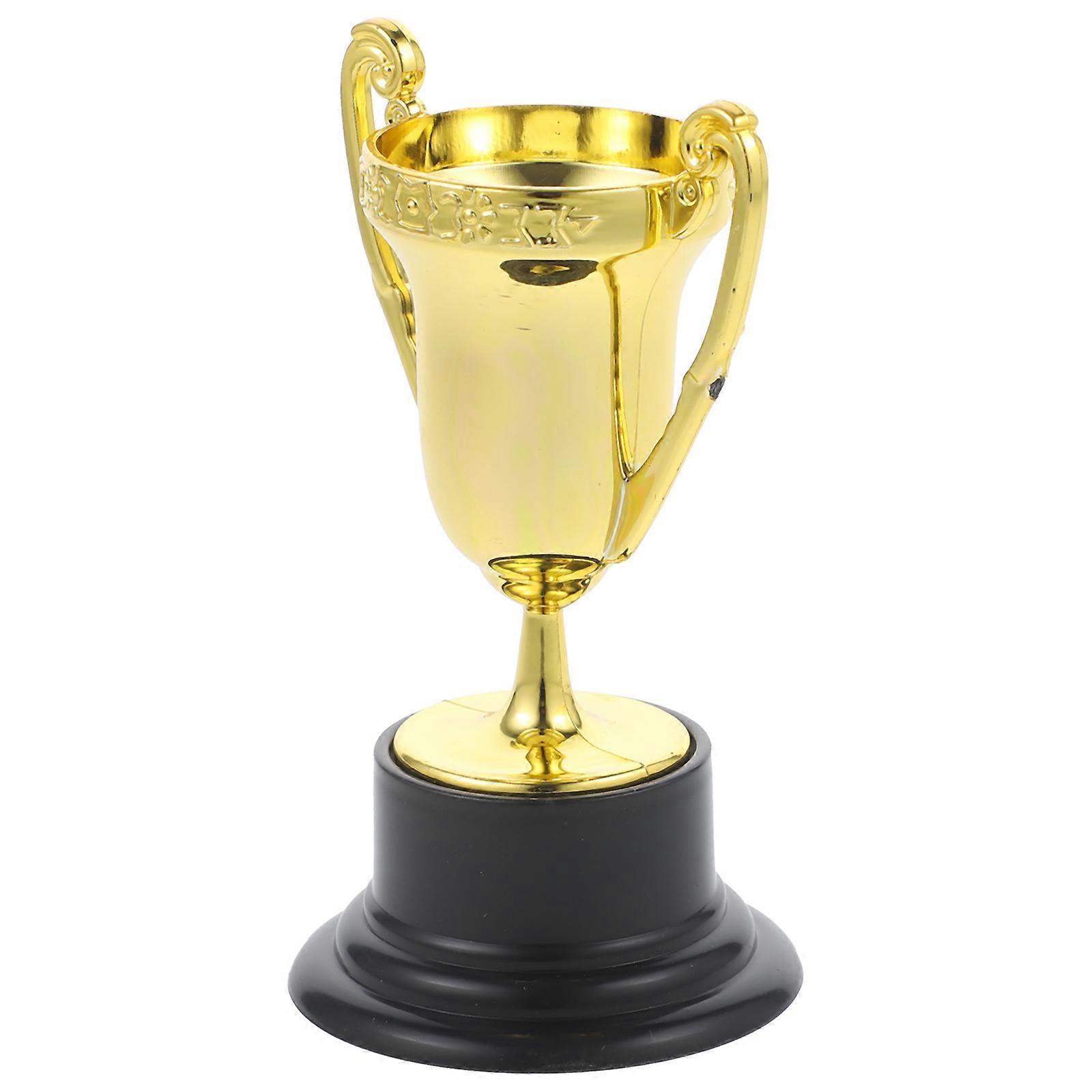 10pcs Mini Plastic Trophy Cups for Lightweight Game Awards – Perfect for Parties, Celebrations, and Recognition of Achievement