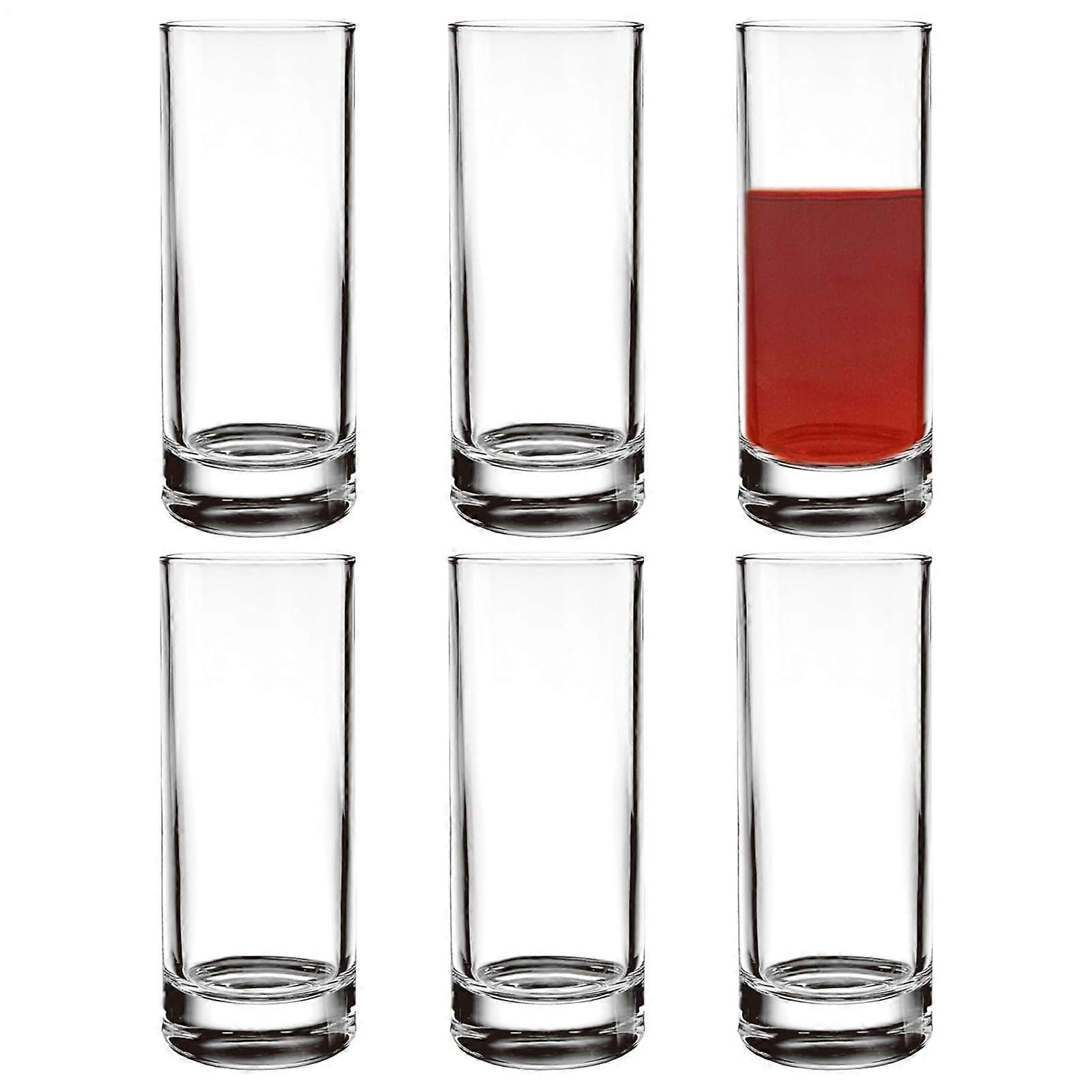 Drinking Glasses Clear 290 Ml Set Of 6 Reusable Unbreakable Cups Dishwasher Safe For Water Iced Tea Beer Wine