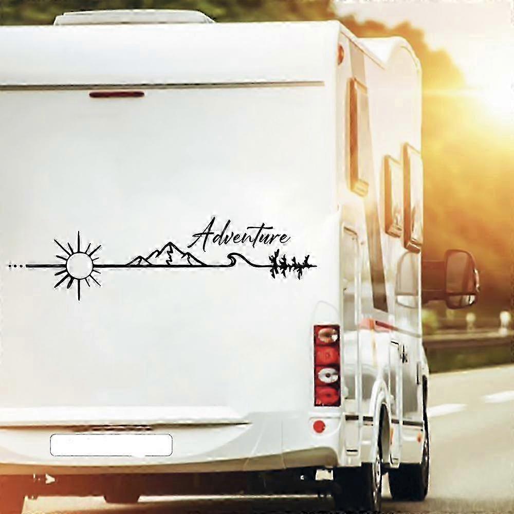 2025 גדול הרפתקאות חץ שמש הר קמפר ואן מכונית מדבקה מדבקות חיות בר נסיעות חקור קרוואן Rv Carvan משאית ויניל דקור