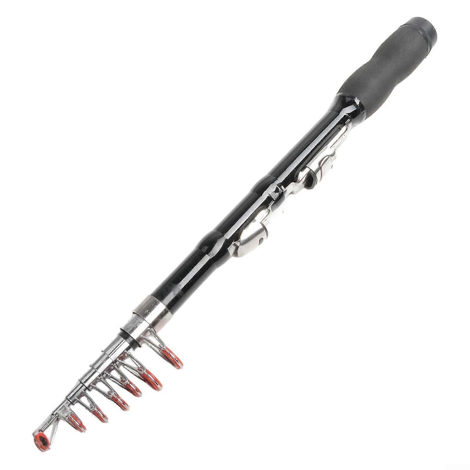 Compact Design Fishing Rod, 33 cm Lightweight Carbon Mini Rod with Ceramic Guides for Effortless Use, 1.0m Length