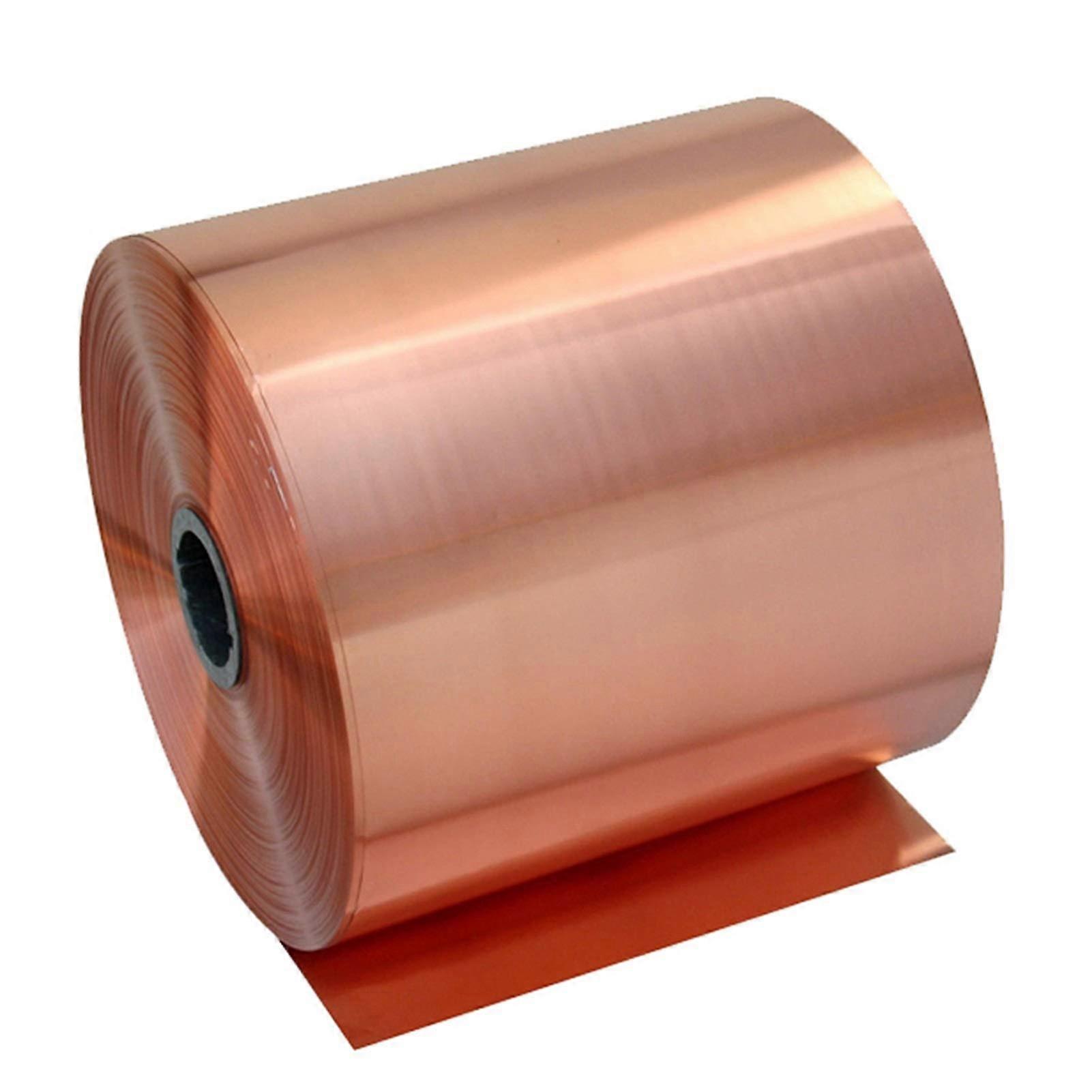 99.9% Pure Copper Sheet, 0.2x200x1000mm Violette Cu-Metal Plate, 0.05-0.4mm Thickness for Home Industry Use