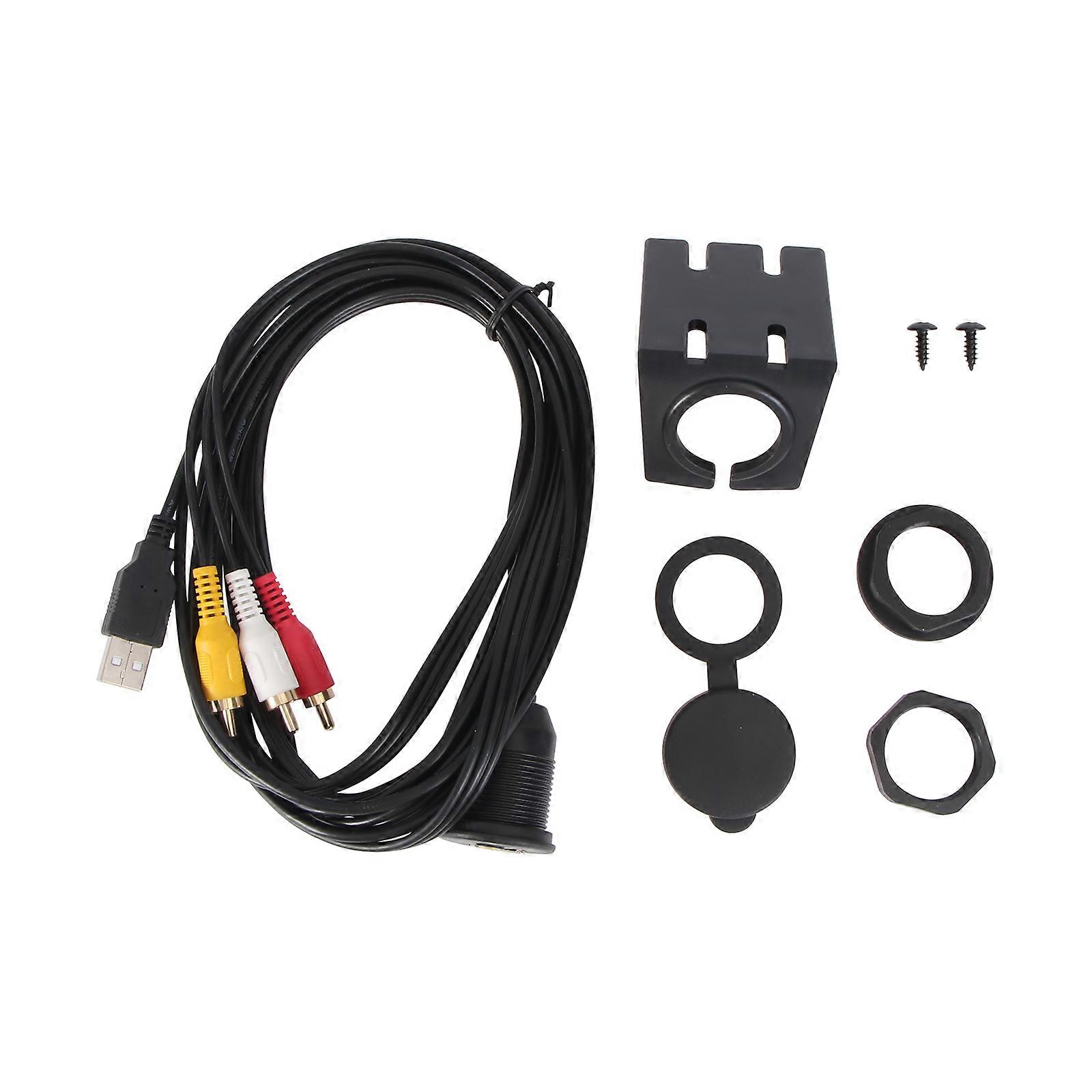 Audio Cable Extension Trailer Speaker Connectors 2M Black Usb 1.1 2.0