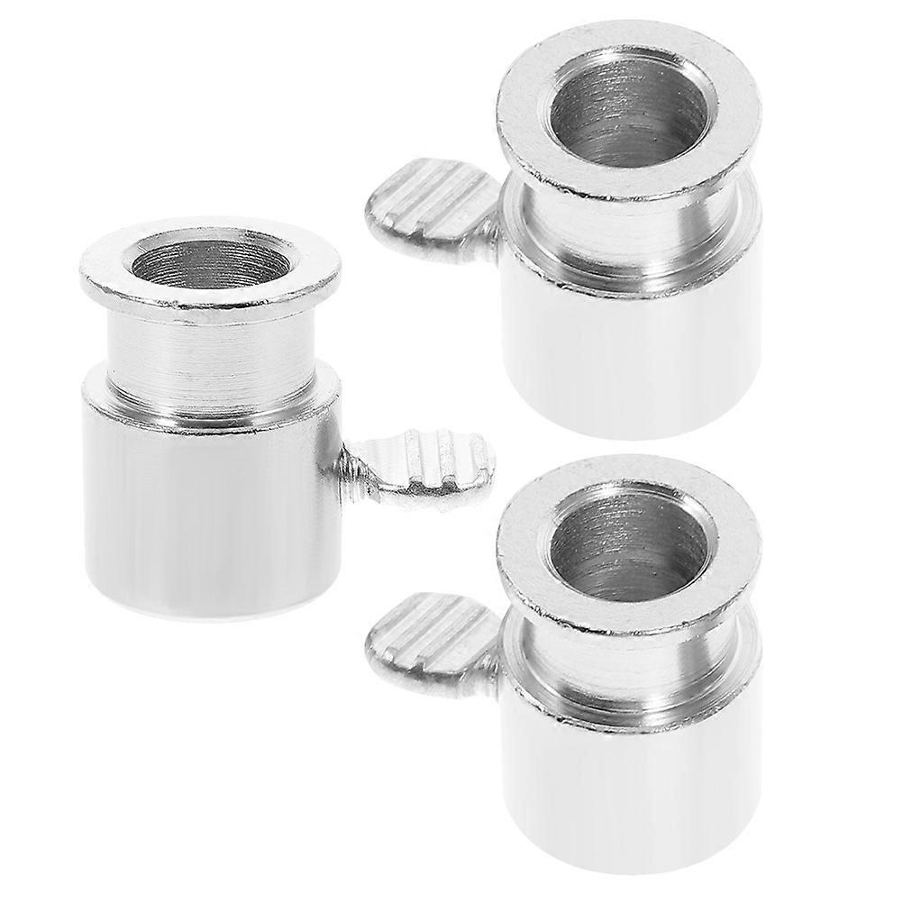 Grill Limit Stop Collar Iron Chrome-Plated Iron BBQ Tool for Even Heating Safety Design 3Pcs