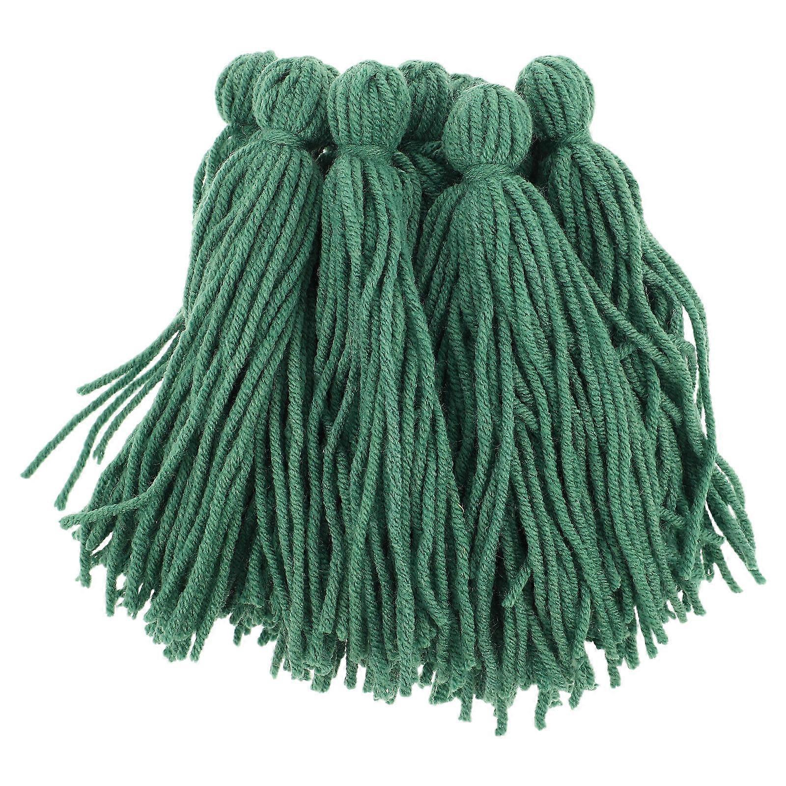 Decorative Fish Breeding Grass Spawning Mops Tree Like Design 12.00X0.20X0.20cm Green Floating Hideout for Aquarium 10Pcs