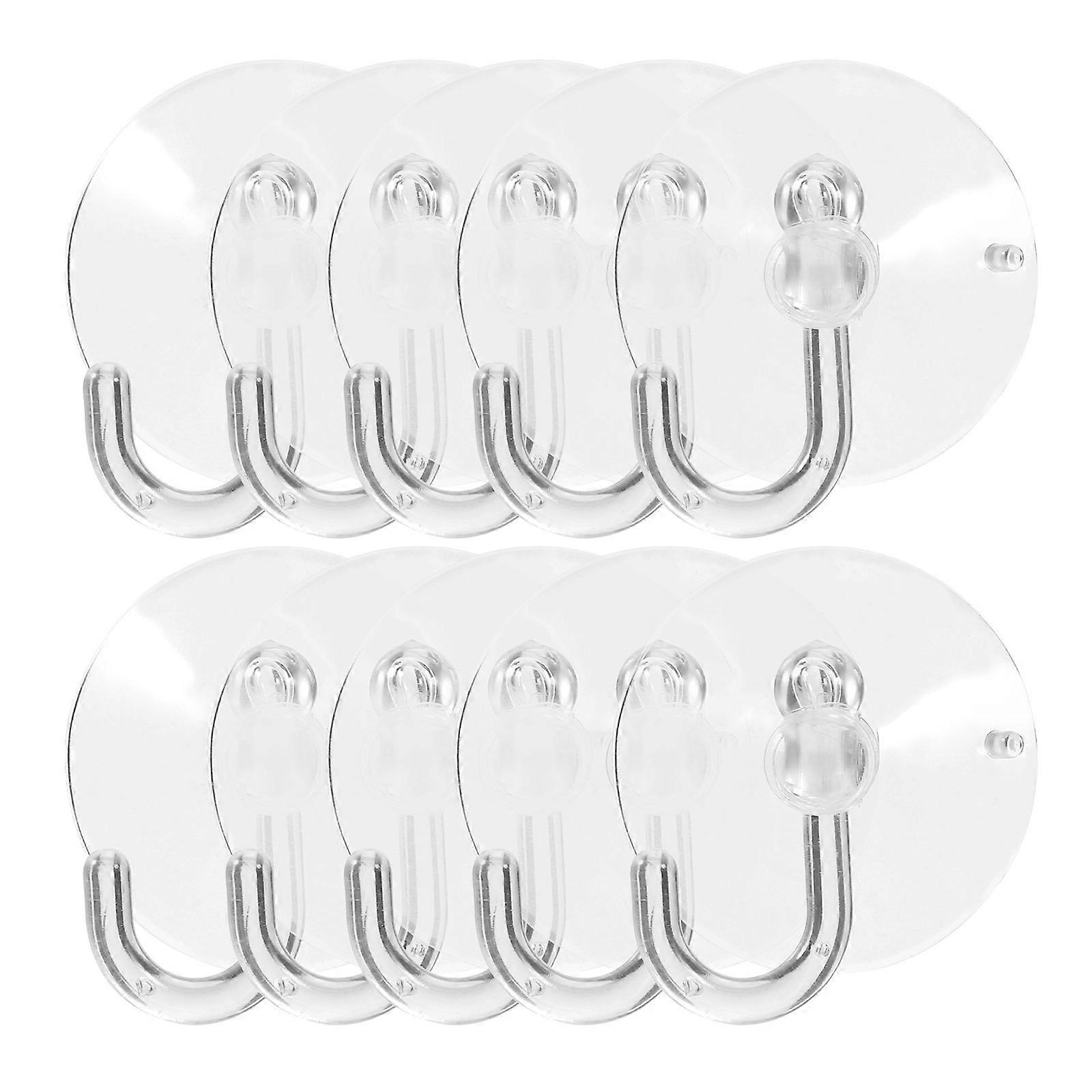 50pcs Heavy Duty Suction Cup Hooks for Bathroom – Removable Reusable Hangers for Towels Shower Curtains on Glass Tile Smooth Surfaces – Easy