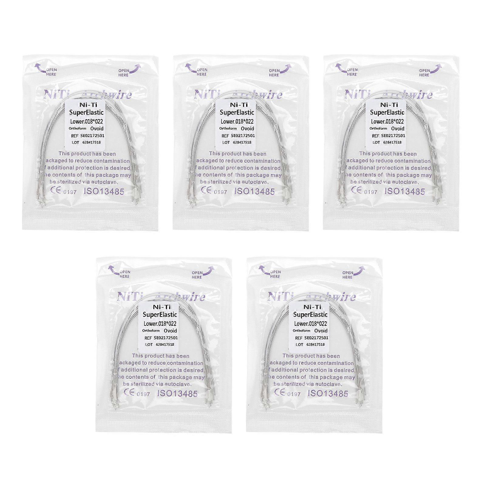 2025 Latest Model 50pcs Orthodontic Rectangular Arch Wire Nickel Titanium Elas...