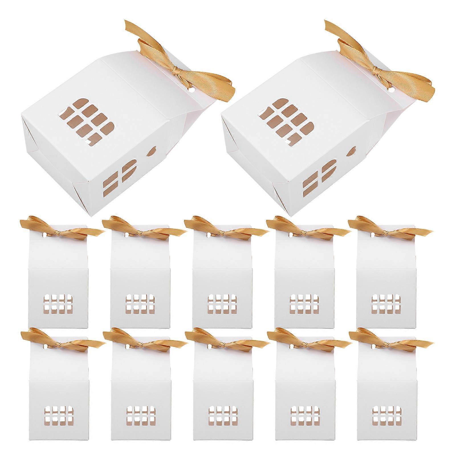 Candy Holders House Shaped present Boxes For Candy Containers General Public 12Pcs
