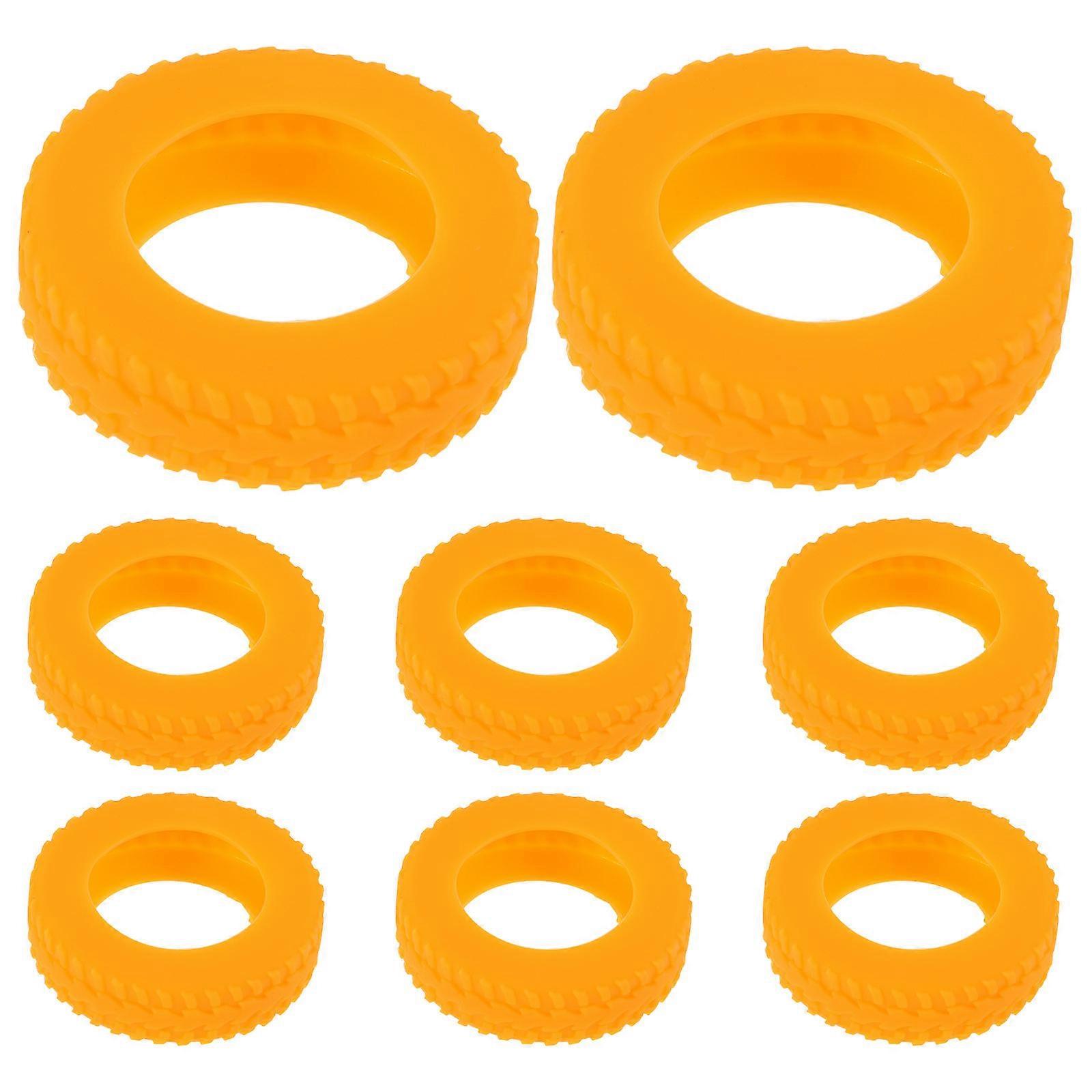 8pcs Silicone Luggage Wheel Covers for Shock Absorption and Tire Protection – Universal Caster Sleeves for Suitcases and Travel Bags