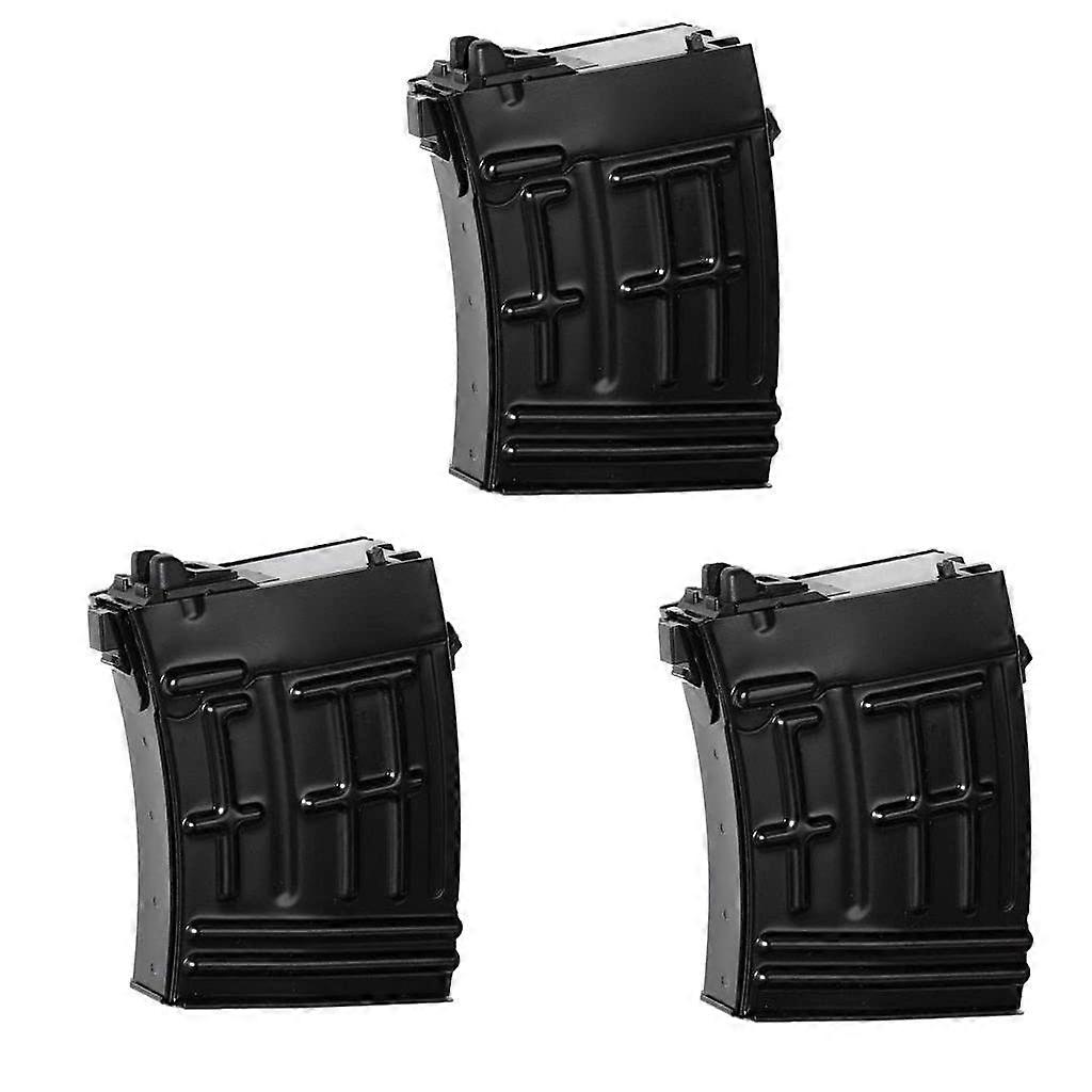 Airsoft Airsoft Replacement Parts WE (WETECH) 3pcs 21rd Gas Magazine for WE ACE VD SVD Series GBB Rifle Black