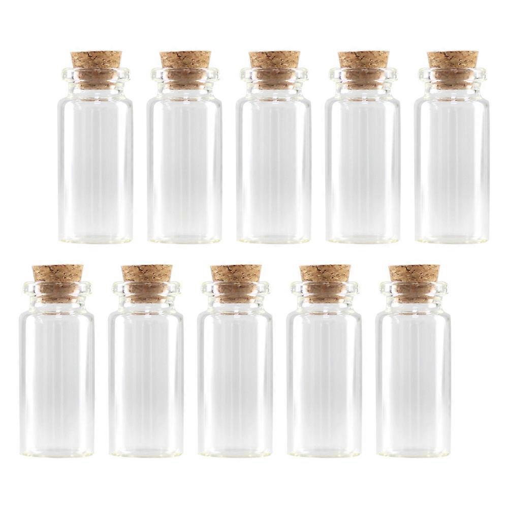 Cork Bottles Glass Container present Making Cylindrical Shape Transparent 3ML Capacity 100Pcs