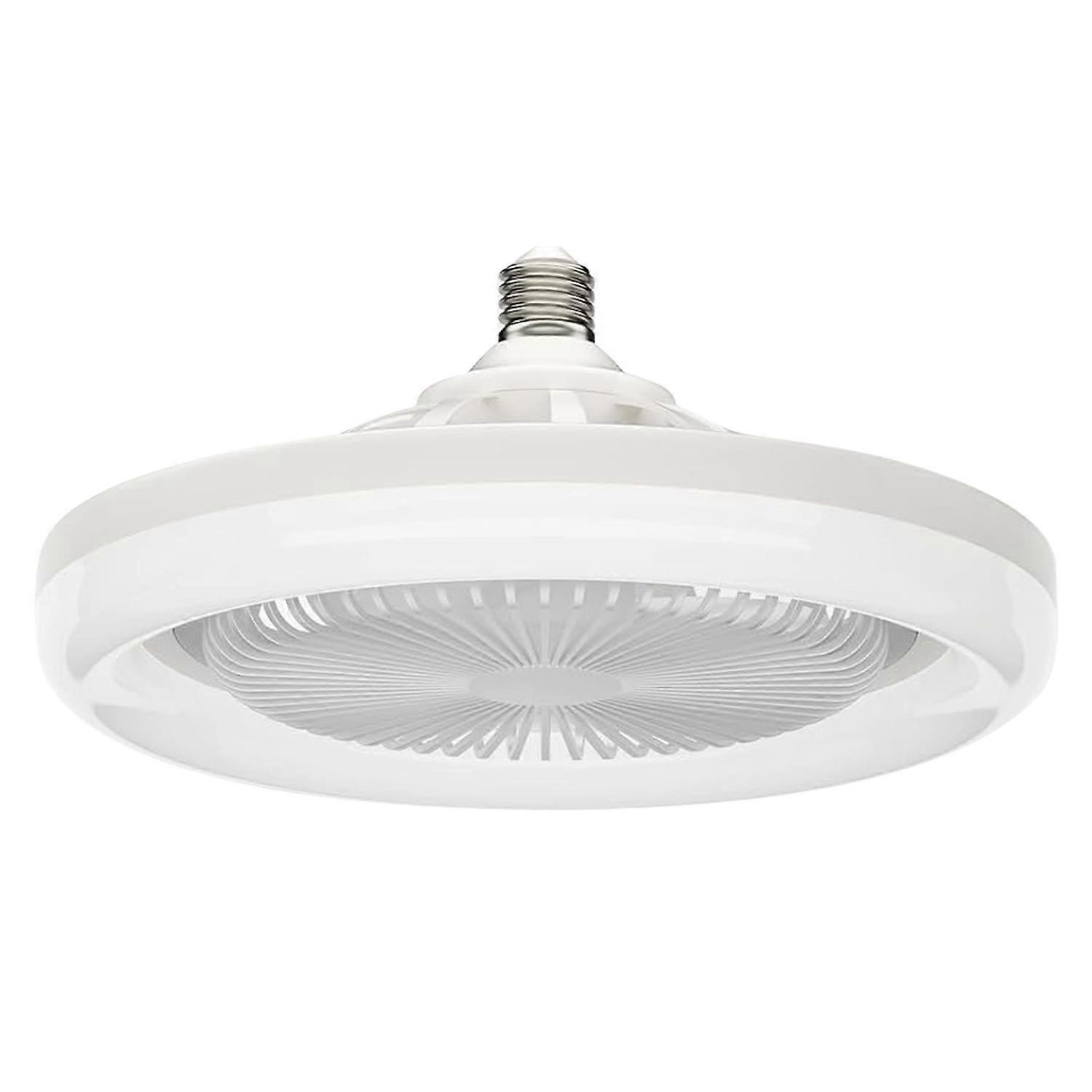 LED Fan Light E27 Bulb Holder Rotatable Mini Ceiling Fan Light with Remote Control