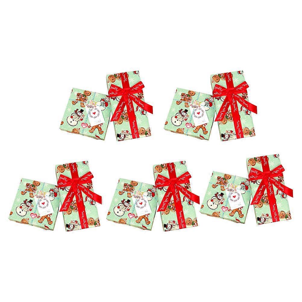 Candy Theme Wrapping Paper Christmas Party Favor Wrapping Papers Multi 70 x 50 x 0.1 Cm Recyclable for and Chocolates 5 Pcs