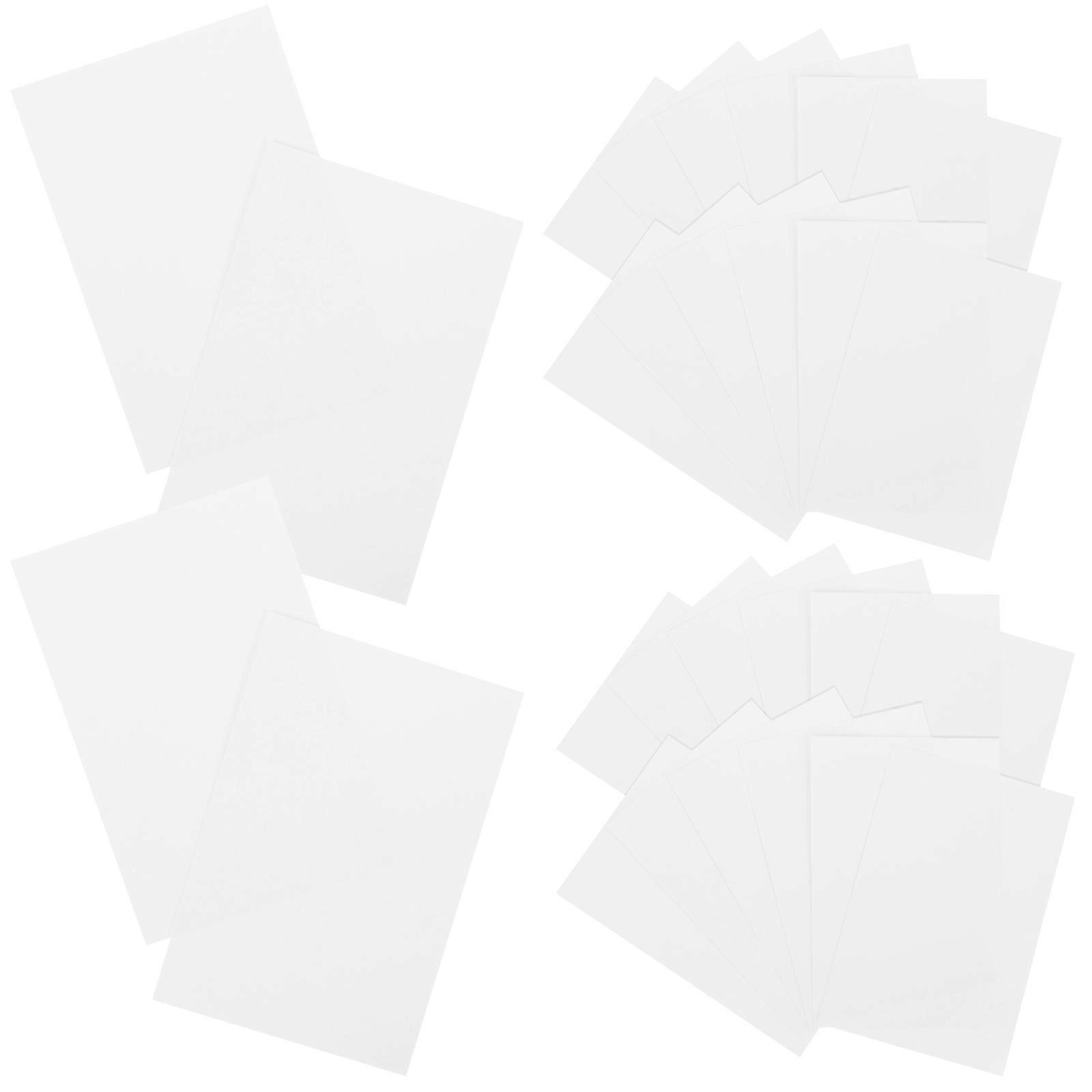 Blank Cards White Paper Sheets for Creativity 50Pcs Flash Memo Cards