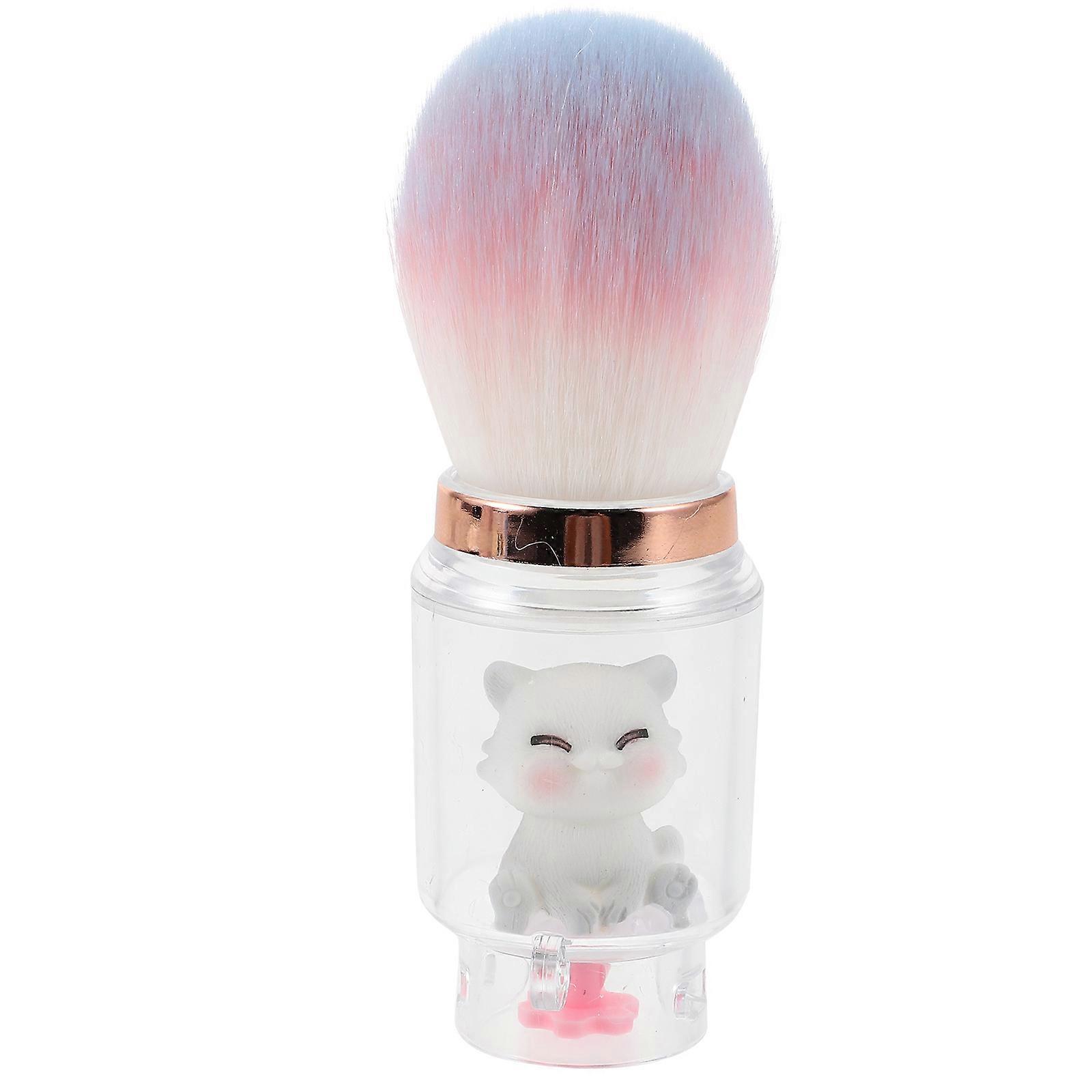 Powder Brush Multi-Functional Blush and Powder Brush Makeup Tool Travel Daily Use Fiber Wool 1Set