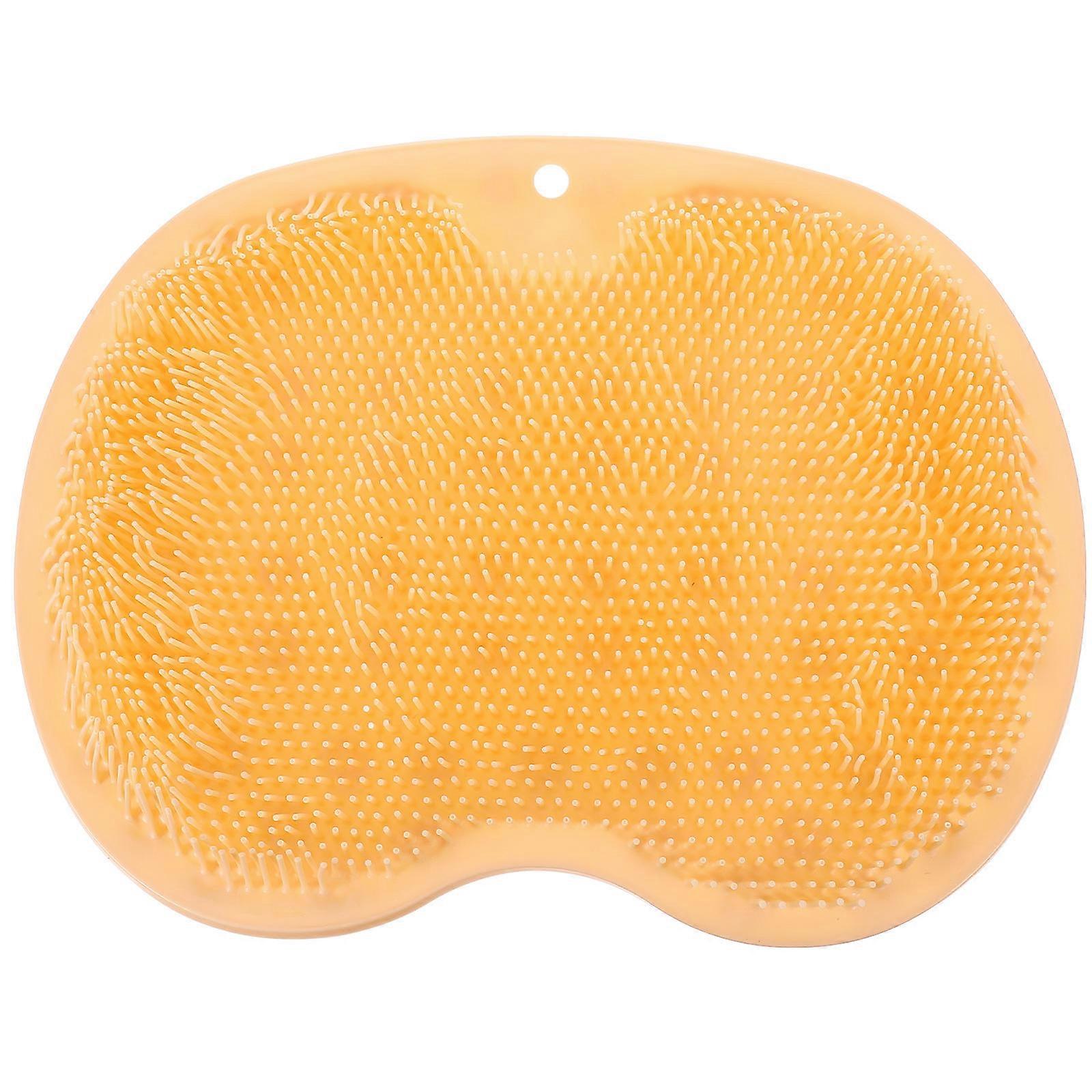Non Slip Foot Cleansing Pad with Suction Cups Shower Scrubber Mat for Exfoliation, Improved Circulation, Home Bathing & Relaxation