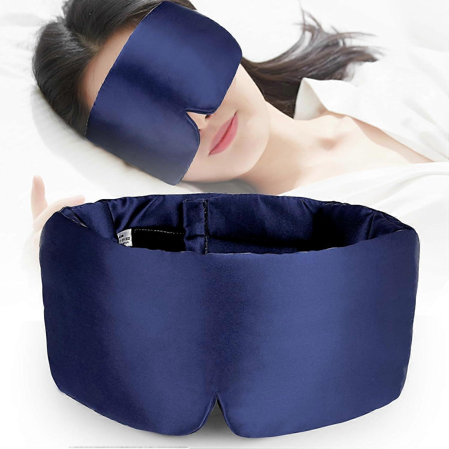 Sleeping Mask, Super Soft and Comfortable Silk Eye Mask, Blackout Sleep Mask, Blocks Light Eye Mask for Men,