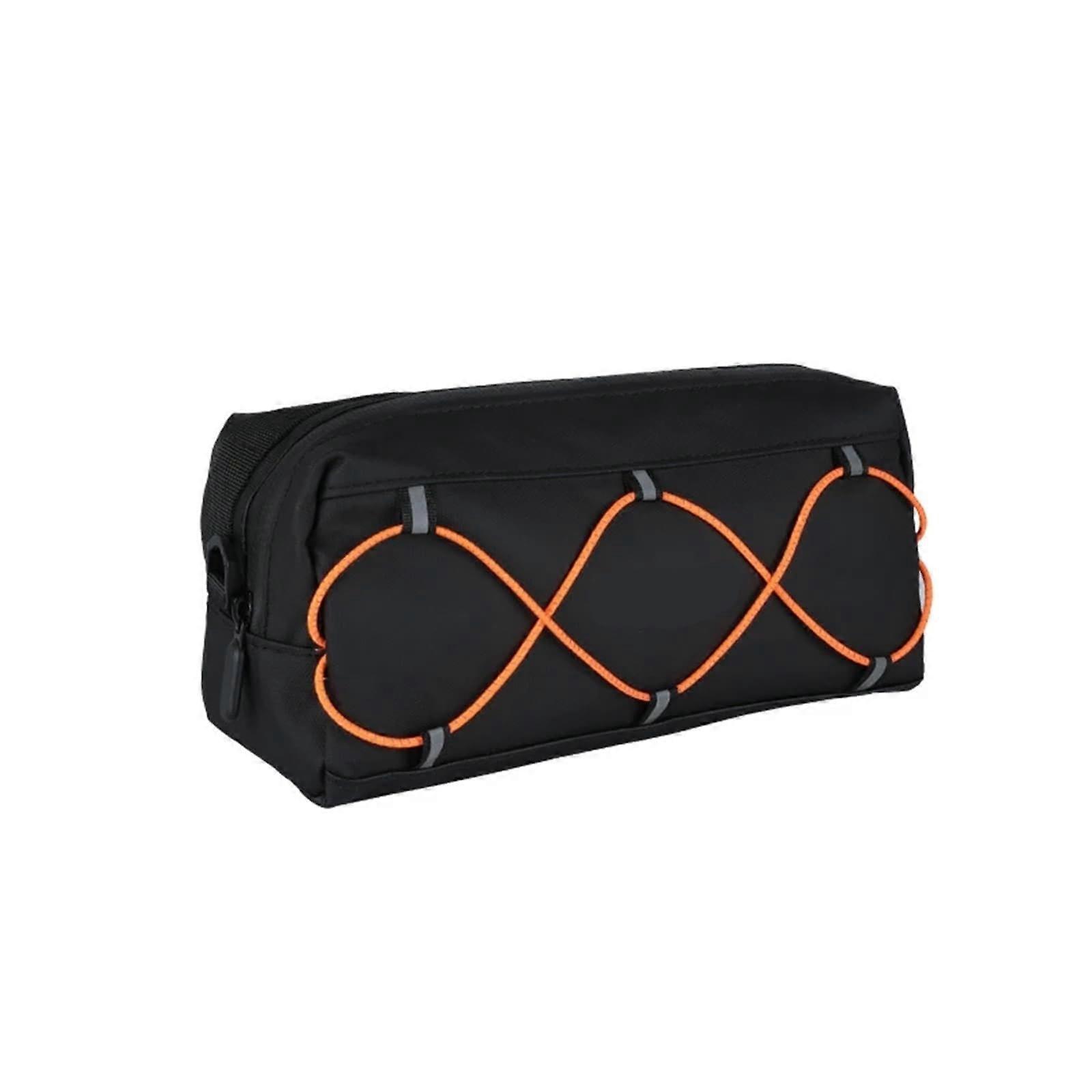ESLNF Bicycle Frame Bag, Waterproof Front Handlebar Bag for Road & Mountain Bikes, Black Multifunctional Bicycle Accessories