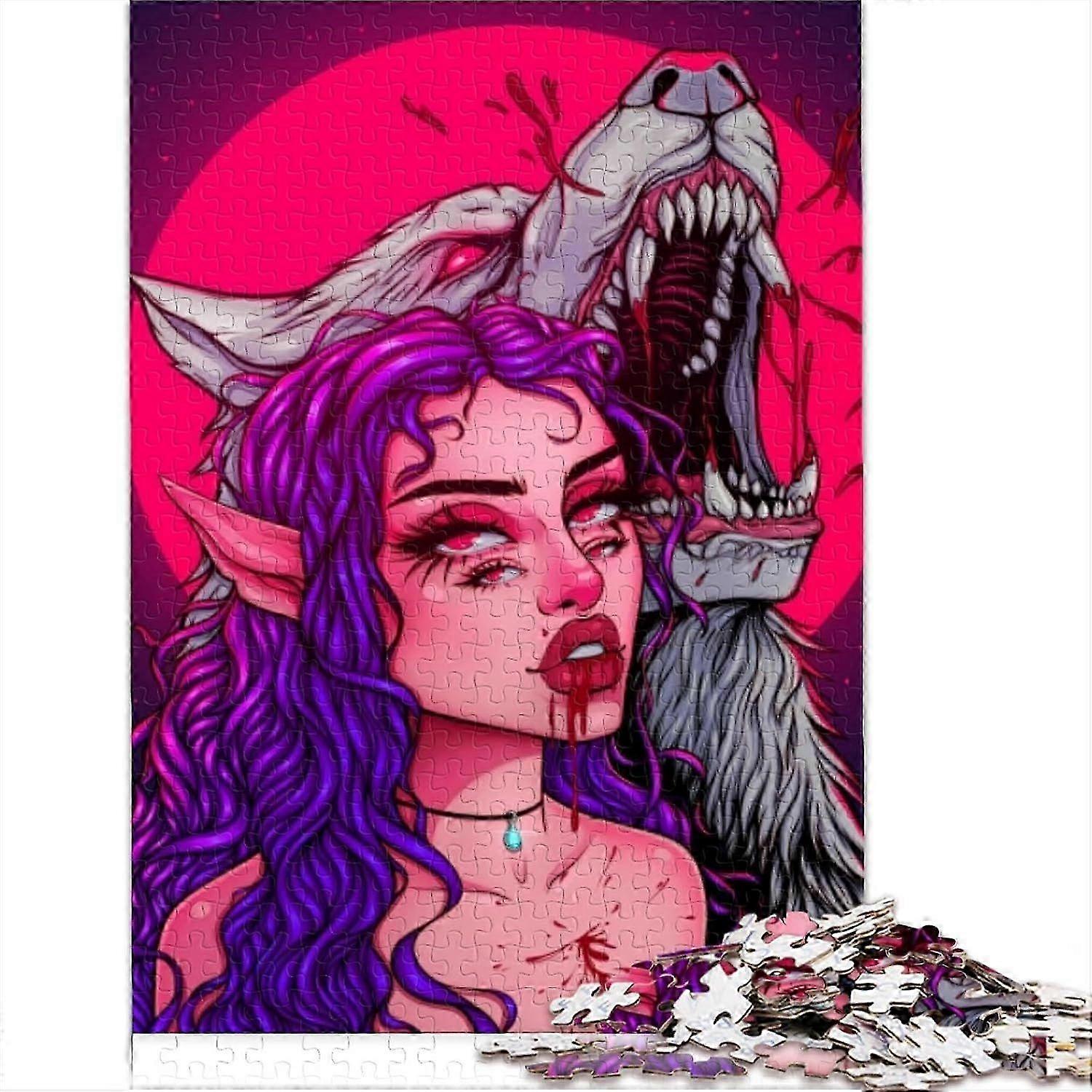 Puzzle für Erwachsene Shewolf 1000 Teile Puzzles für Erwachsene Papppuzzle für Erwachsene und Kinder ab 14 Jahren Für Familienspaß und Spielabend