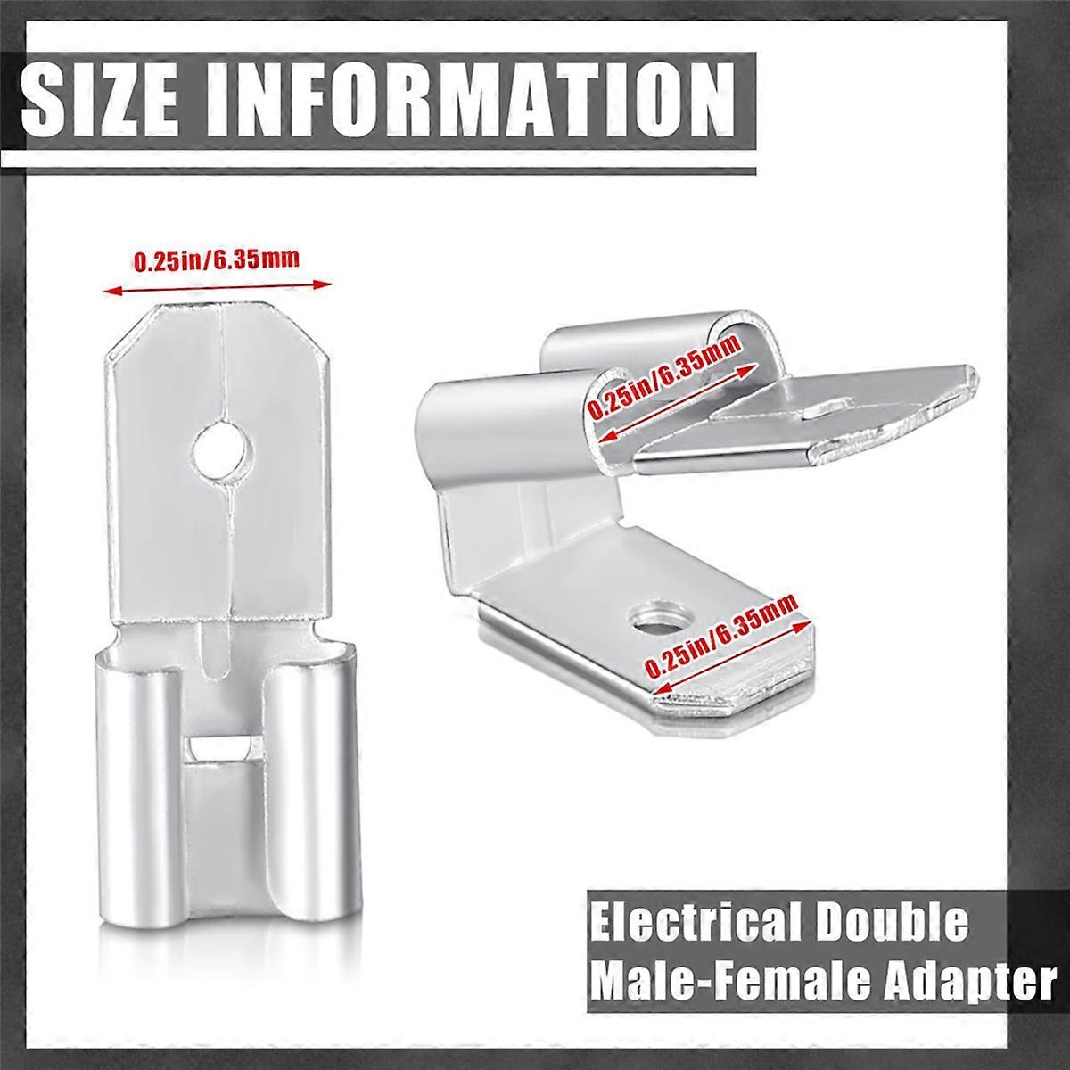 Double Piggyback Spade Connectors, Crimp Terminals Assortment Kit