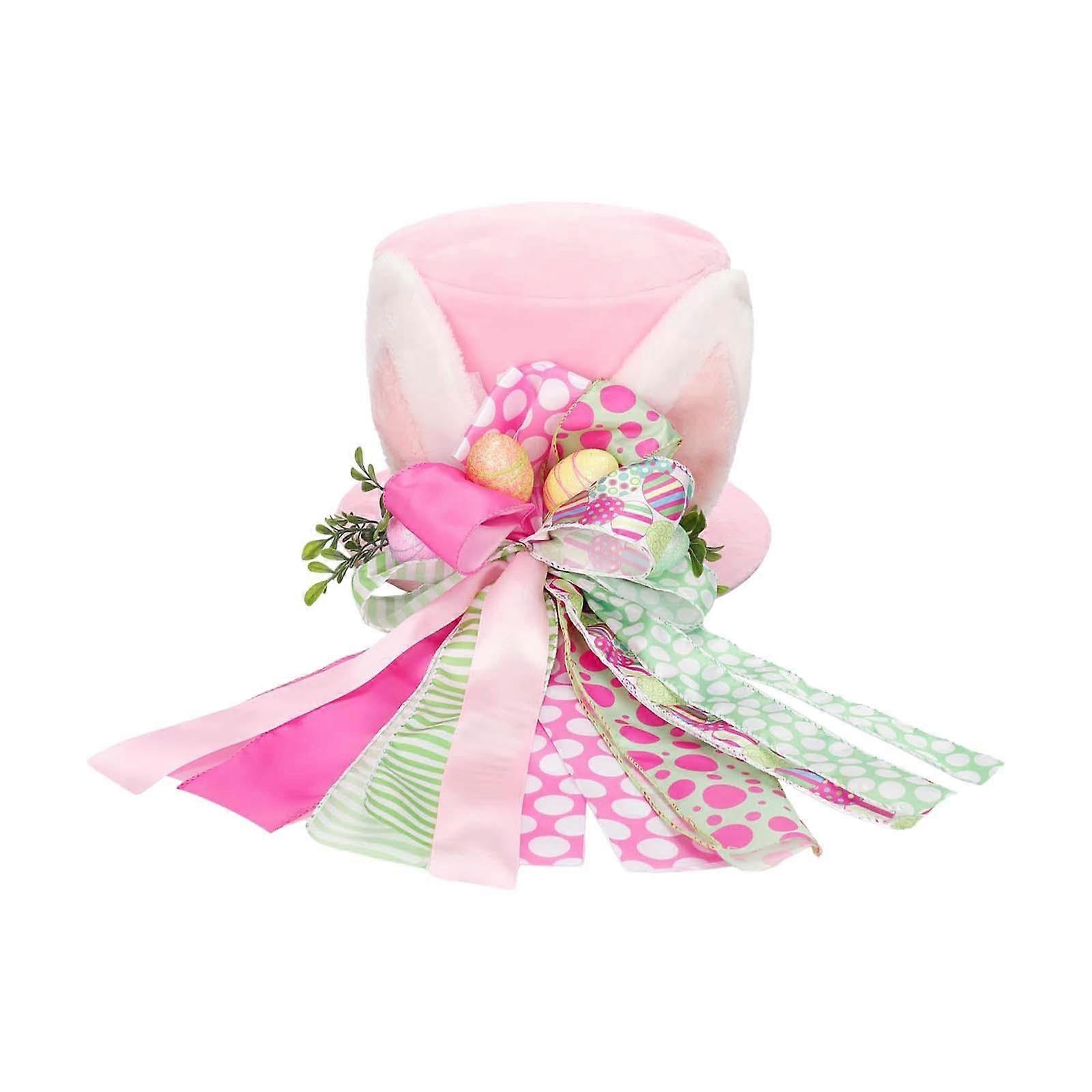 Osterbaumtopper with with colored eggs rabbit ear hat ornament for decoration spring farmhouse