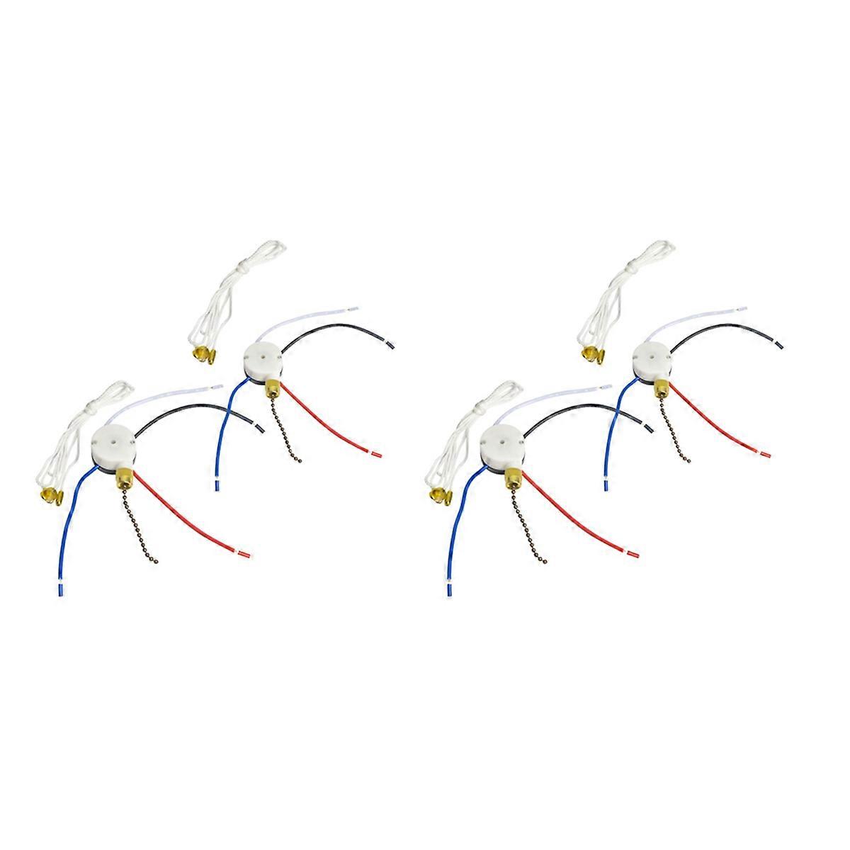 Ceiling Fan Pull Switch,ZE-208S E89885 3 Speed 4 Wire Fan Switch