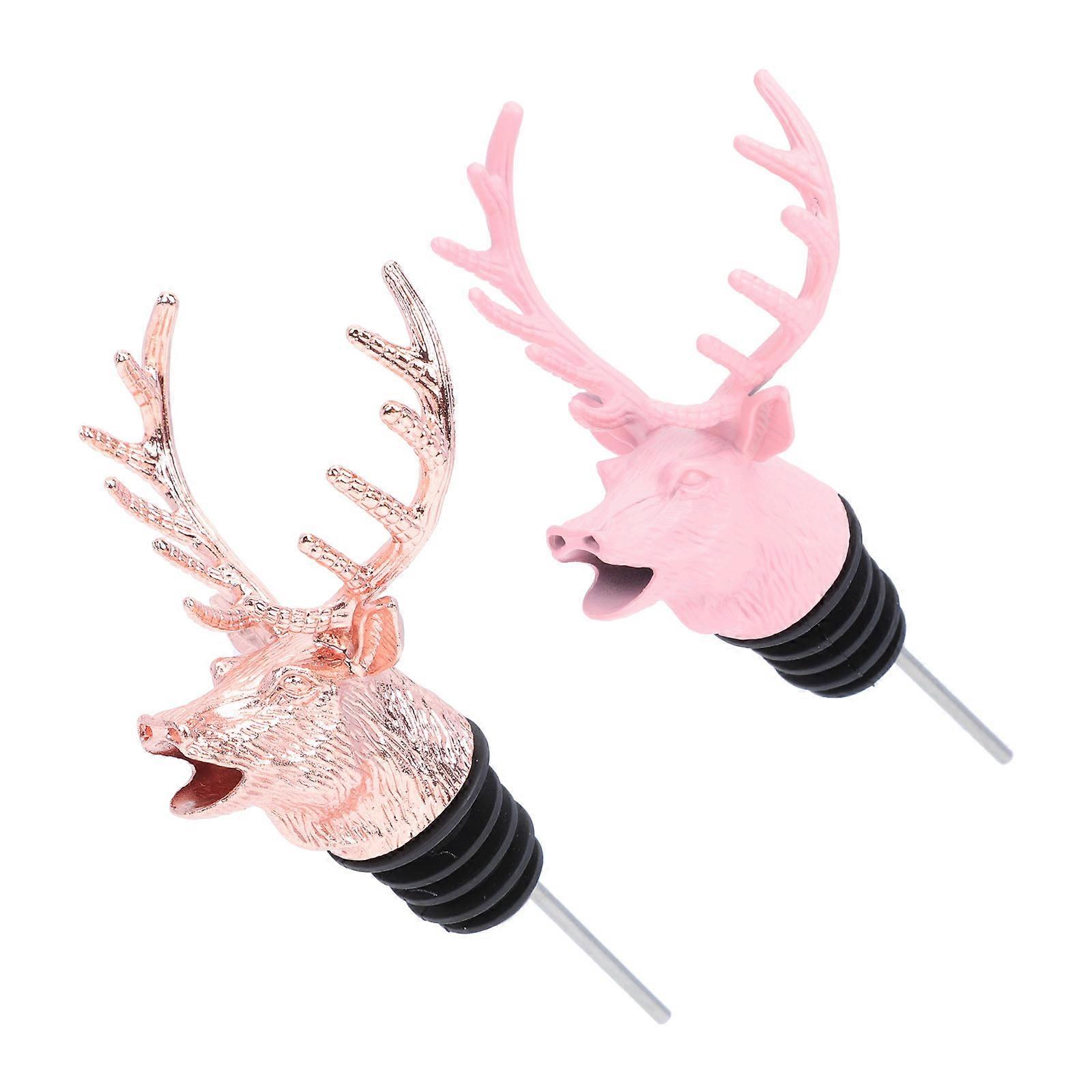 Bottle Pourers Practical Pourer Aerator Animal Head Shape Home Use Use 2Pcs