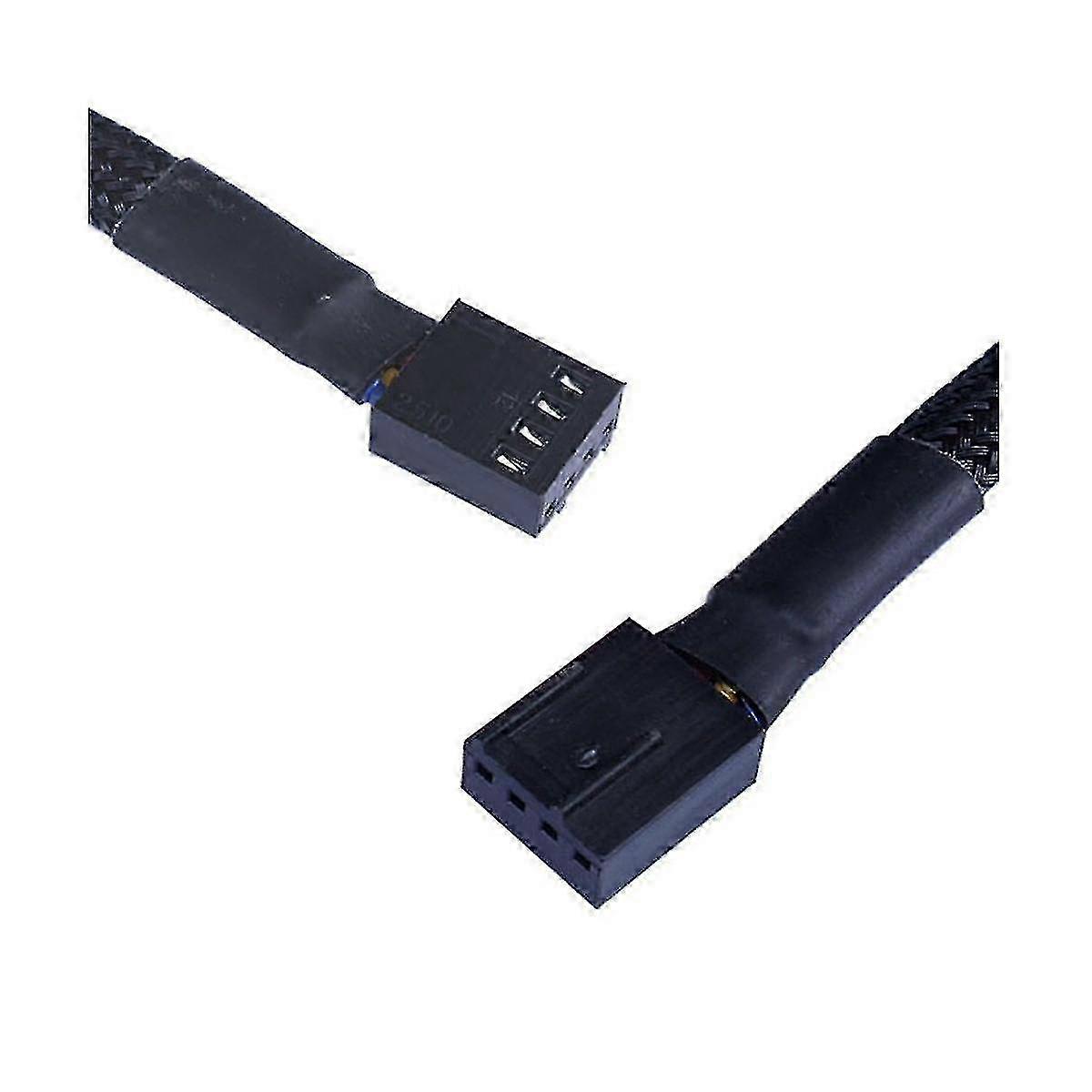 4 Pin Cooling Fan Power Cable Hub Splitter Adapter for Desktop Computer Case, Compatible with Various PC CPU Cooling Solutions