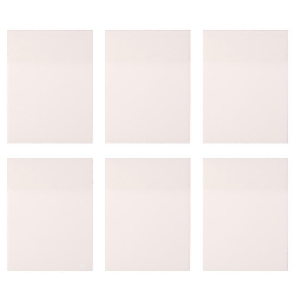 Transparent Pad for Office Made of PET 6pcs 50-Sheets per Pad Waterproof