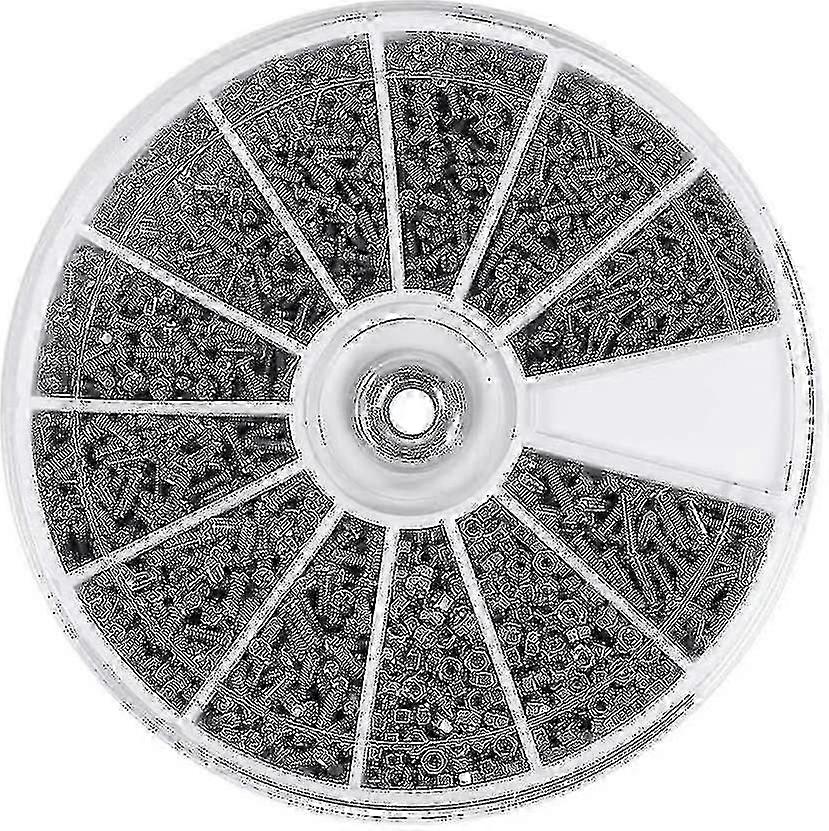 600pcs Kit Mini Screws Nuts Stainless Steel Set Assortment