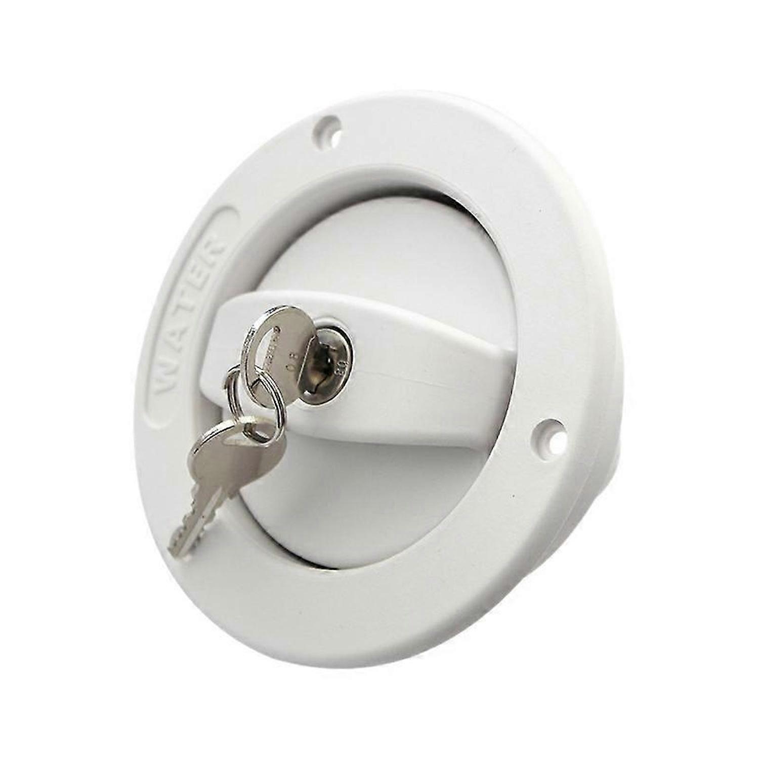 Caravan Accessories RV Modified Water Inlet with Lock Key Water Tank Inlet Hatch Trailer RV Lock Doo