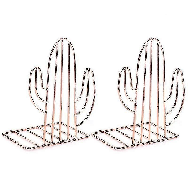本のサポート用のクリエイティブなサボテン型の金属製ブックエンド
