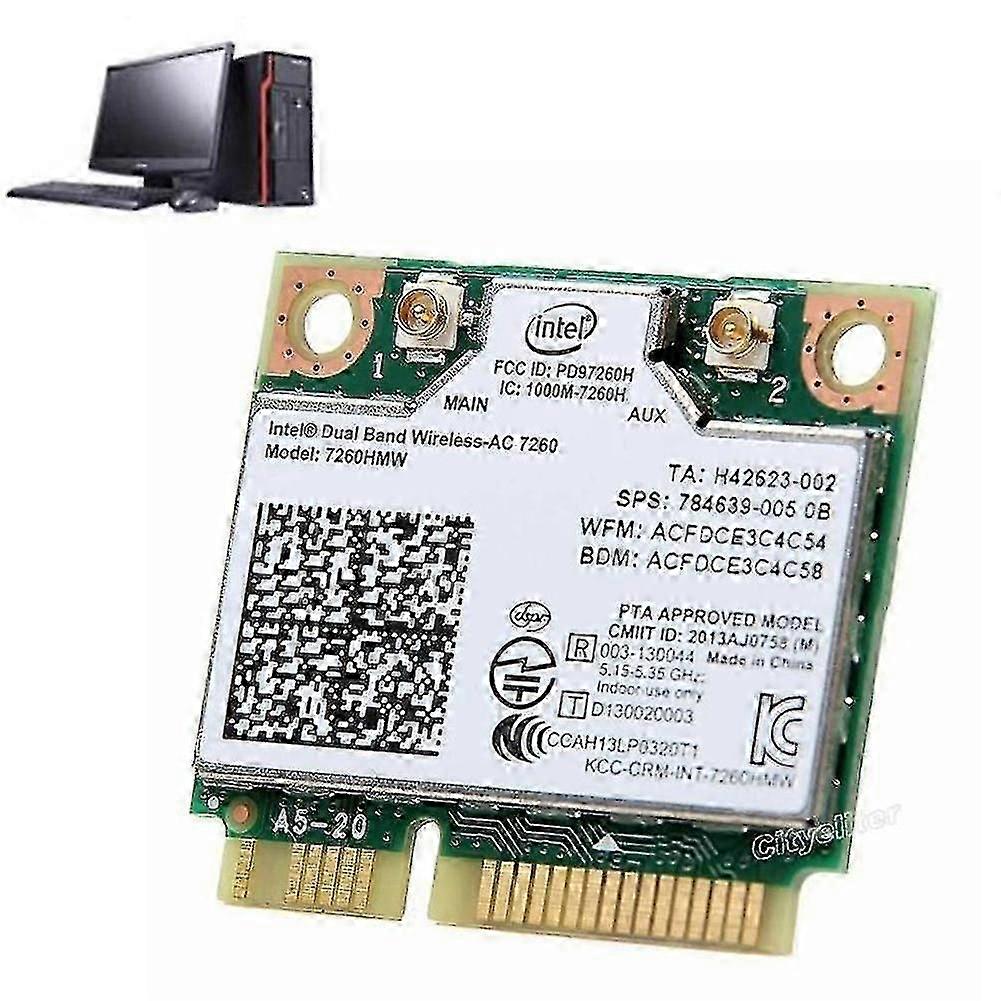 Pentru Intel 7260hmw Dual Band Wireless-ac 7260 867mbps 802.11ac 4.0 Wifi Bt