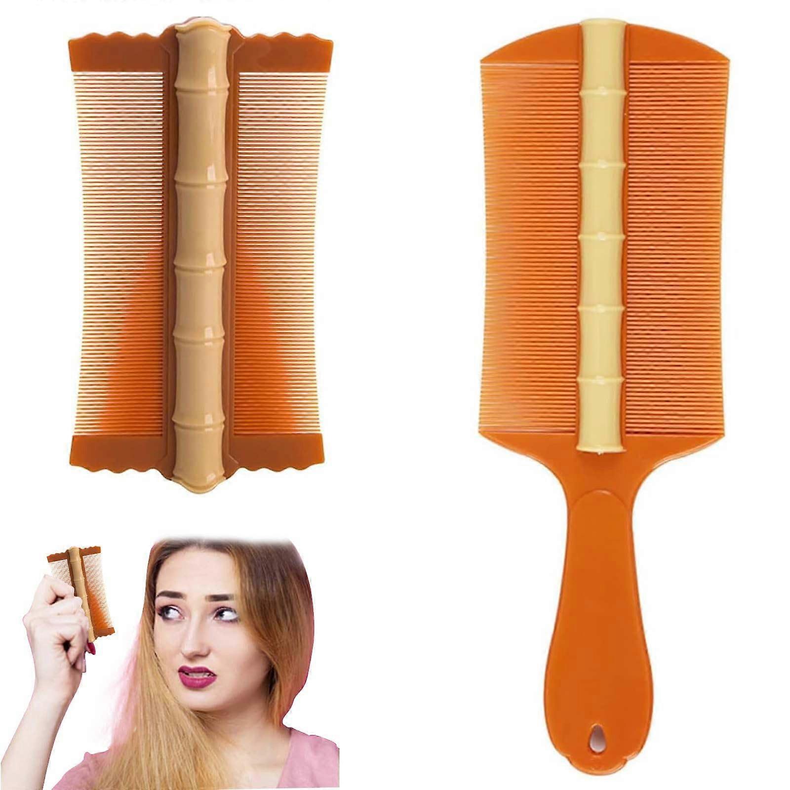 Schuppenkamm Set 2 Stück, Feiner Zahnkamm für Läuse, Flöhe, Schuppen und Verheddertes Haar, Ideal für Empfindliche Kopfhaut