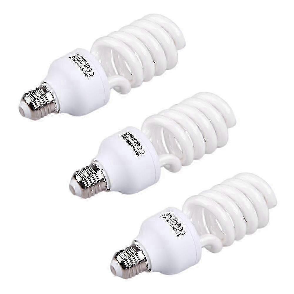 3xコンパクトE27 220V 5500K 45W写真撮影用日光フォトスタジオランプSZRH A-X