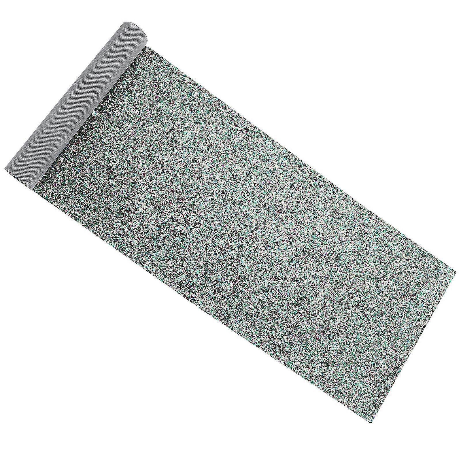 Glitter Sheet Sequins Faux Leather For Earrings Bows Making Diy Decoration Craft Green 120X20Cm 1Pack