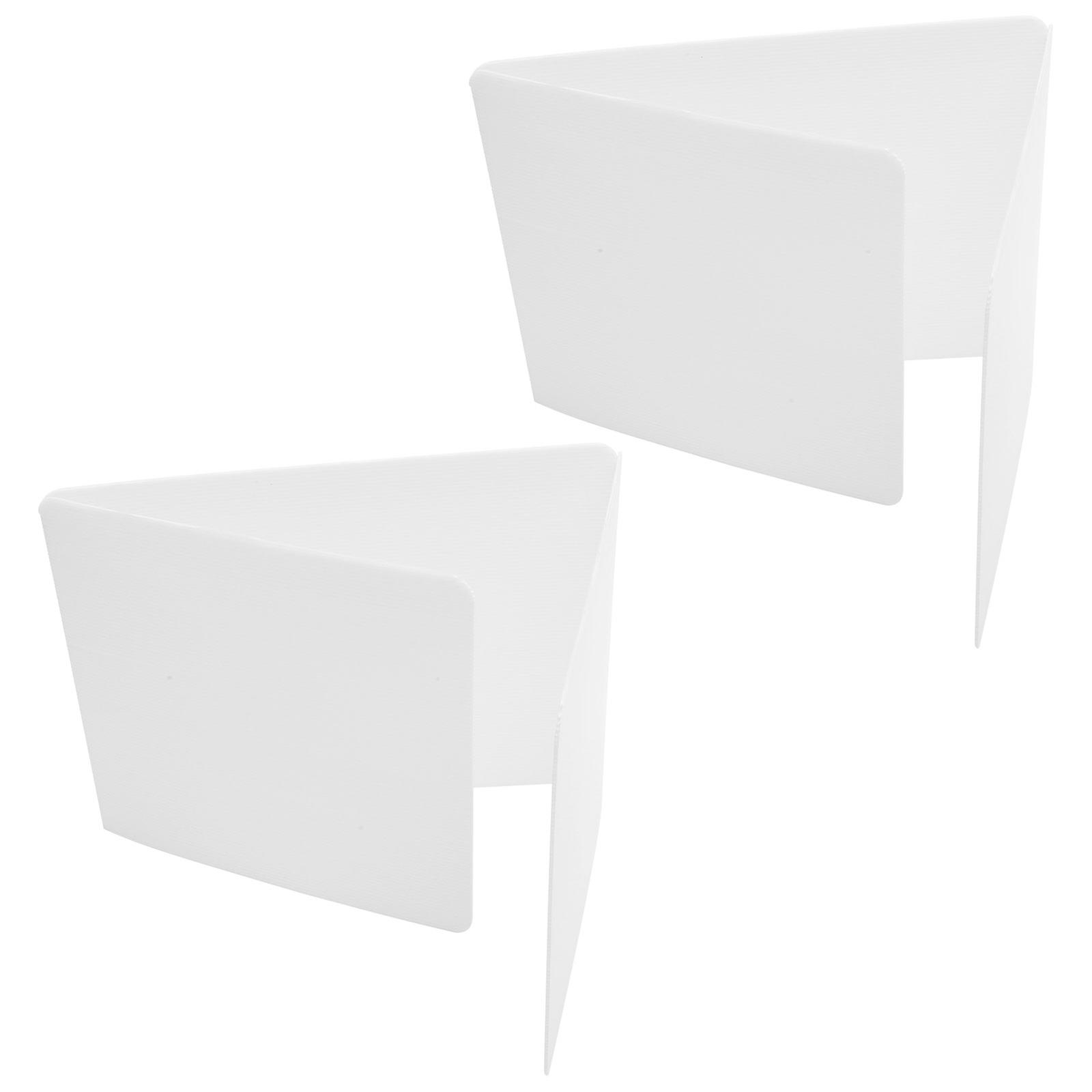 Portable Classroom Desk Privacy Dividers Sturdy Removable Barrier Panels for Students, Office, Reception, and Cashier Counters (2pcs)