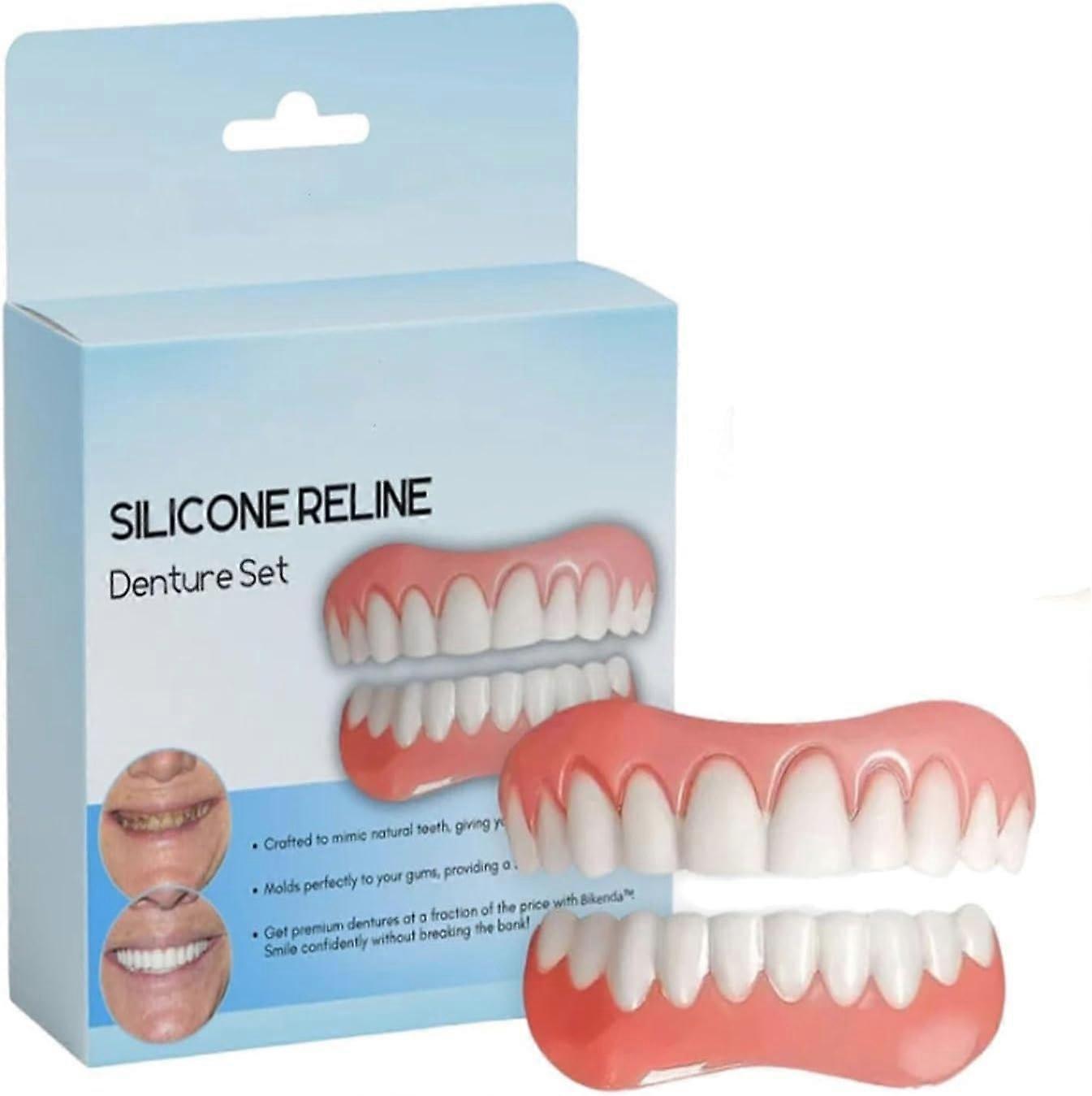 Bikenda Silicone Reline Denture Set, Tooth Kit, Soft Denture Reline Kit (1 Piece)