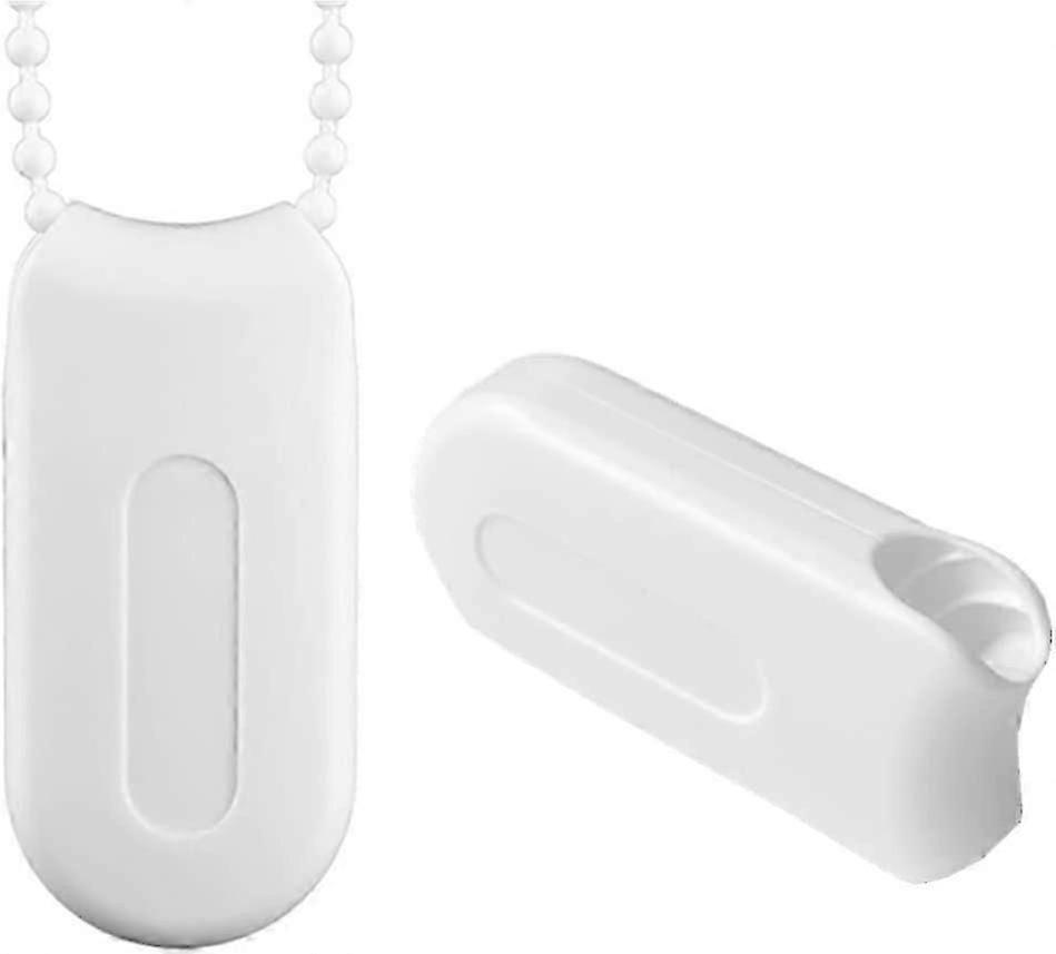 2-Pack Cord Weights for Vertical and Roller Blinds - White Plastic Tensioners