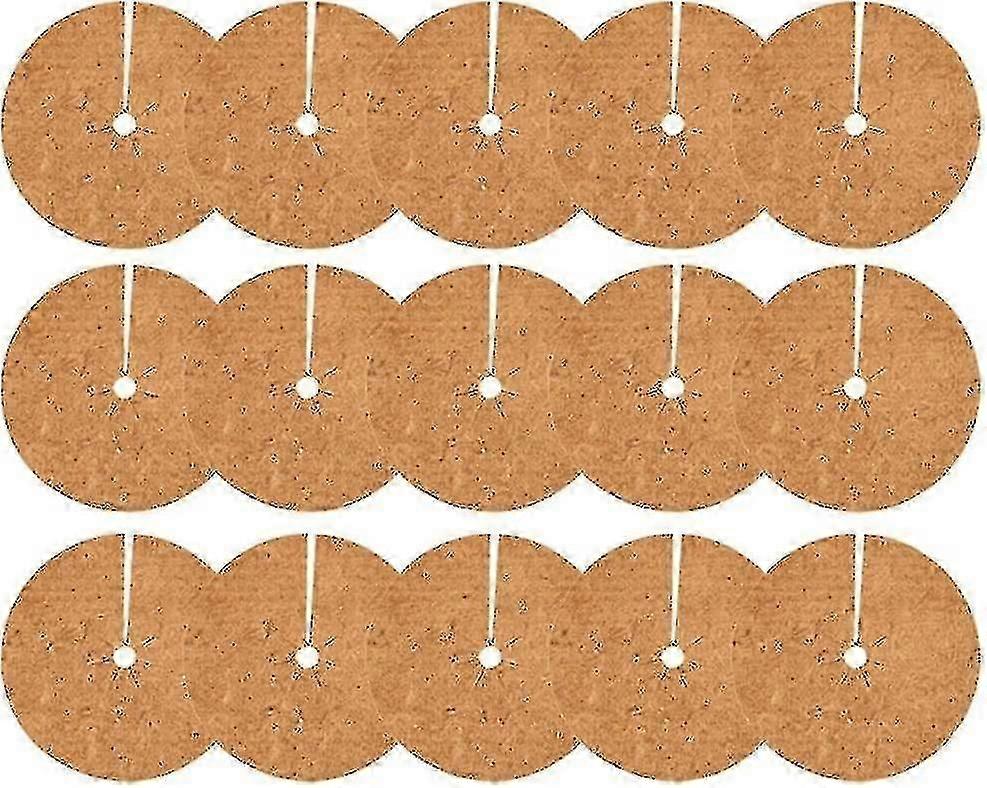 15pcs Round Hole In The Middle Of Coconut Palm Silk Flat Mat Tightly Grass Mat Flower Pot Mat 30x30cm