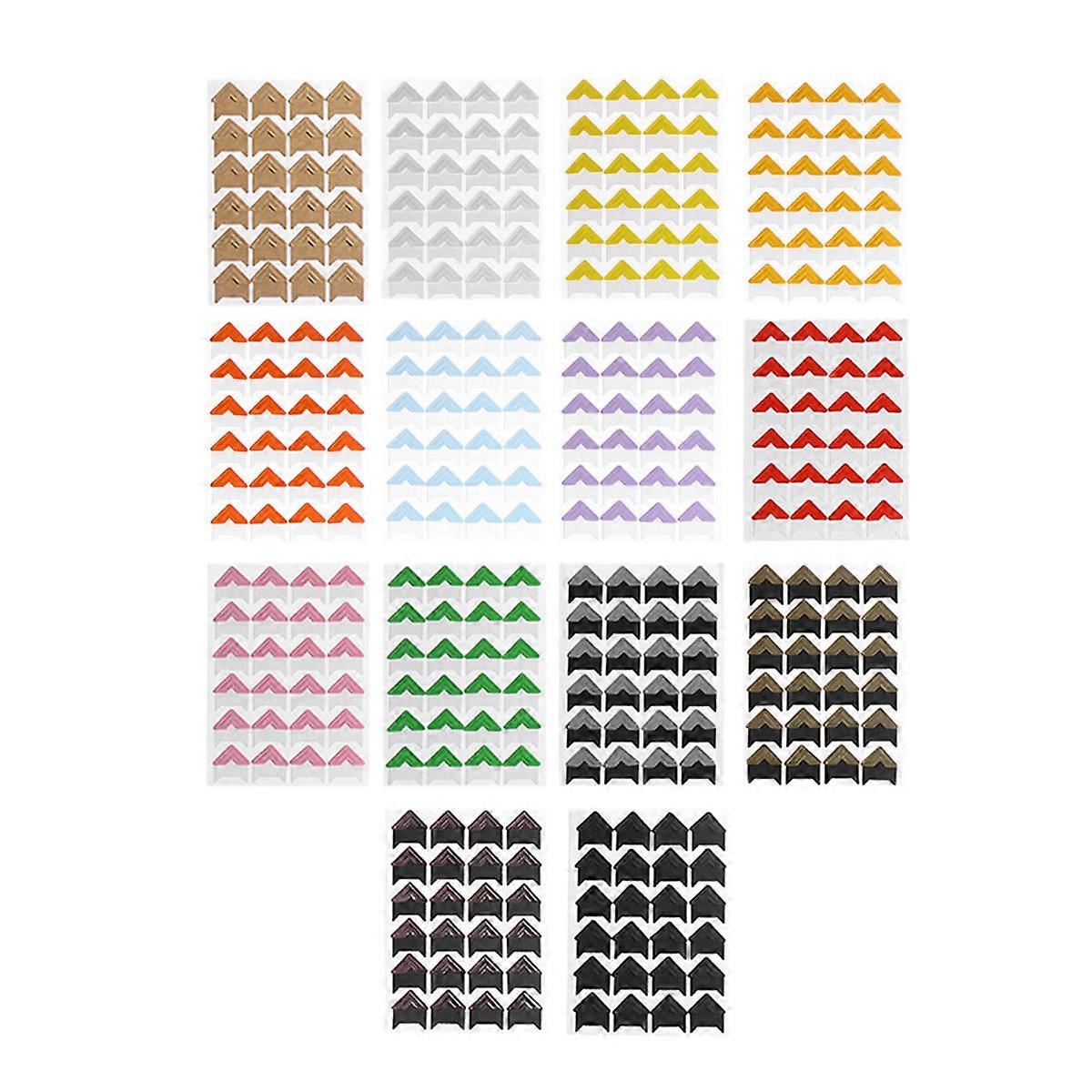 Self Adhesive Gold Photo Corners Diy Photo Album Accessories Decorate Photos Scrapbooking Album Dairy 14Pack
