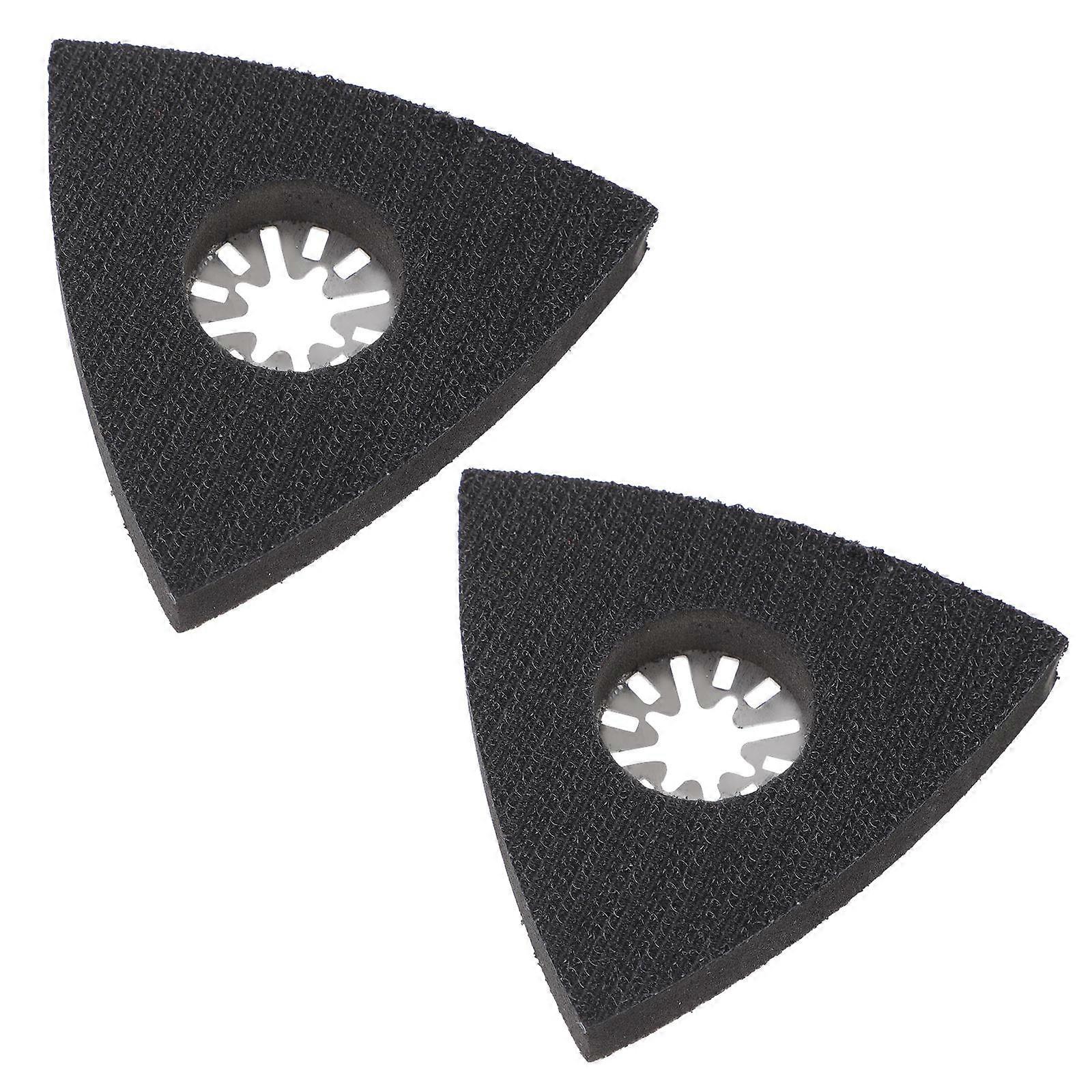 Triangular Stainless Steel Sanding Discs for Electric Sanders – Black Practical Pads for Detail Work