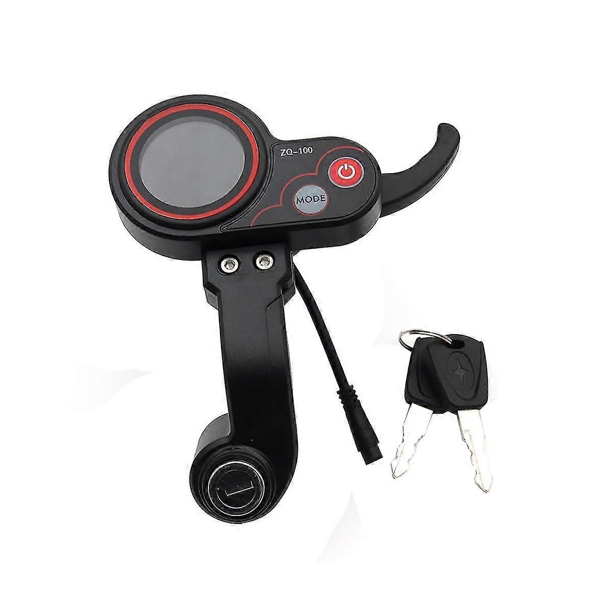 Zq-100 Meter With Key Speed Adjustable Electric Scooter Meter 6 Pin Display For Electric Sc