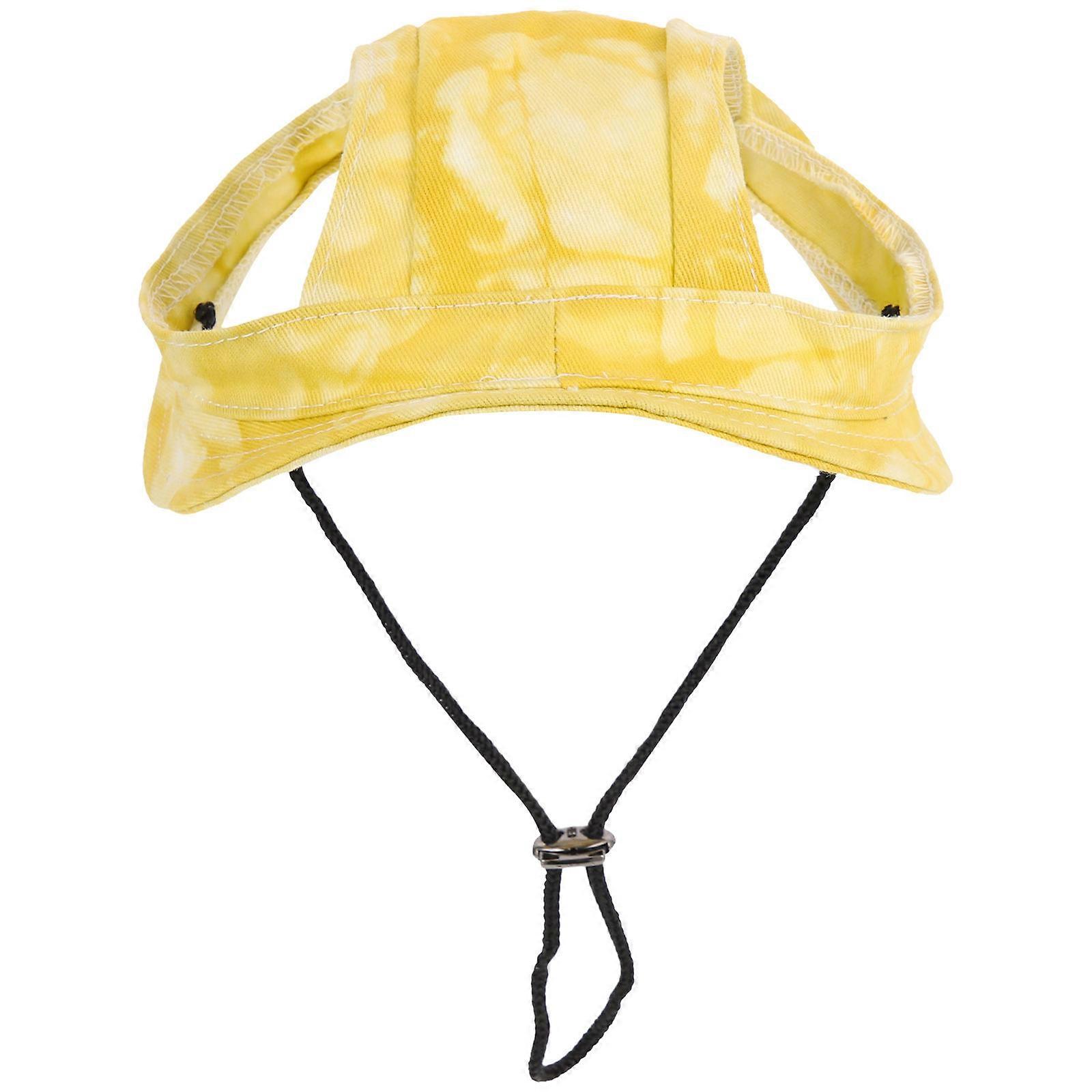 Adjustable Pet Bucket Hat for Puppies and Cats – Stylish, Breathable Sun Protection Headgear for Summer