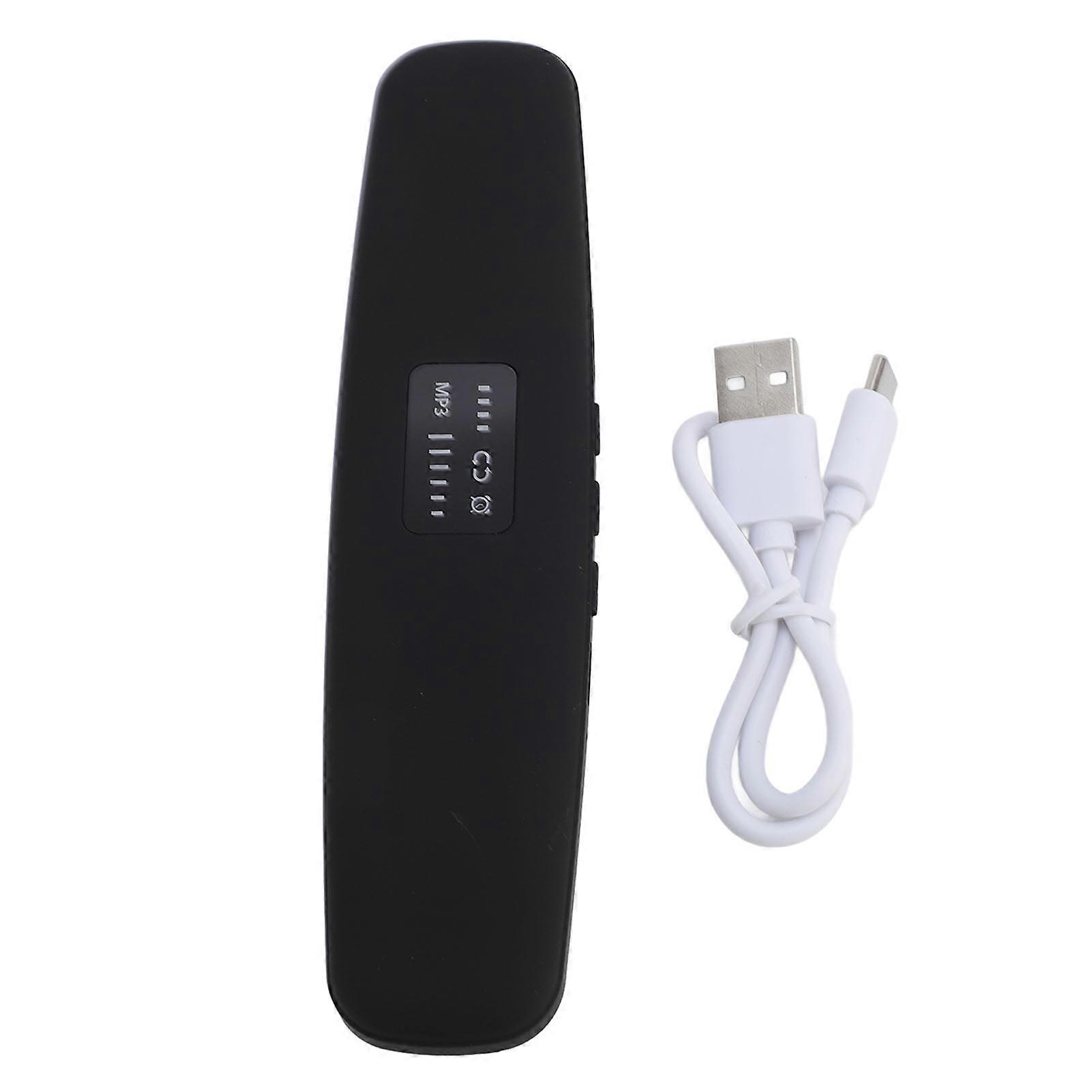 Bluetooth 5.0 Pillow Speaker with Bone Conduction and LED Screen for Deep Sleep Black