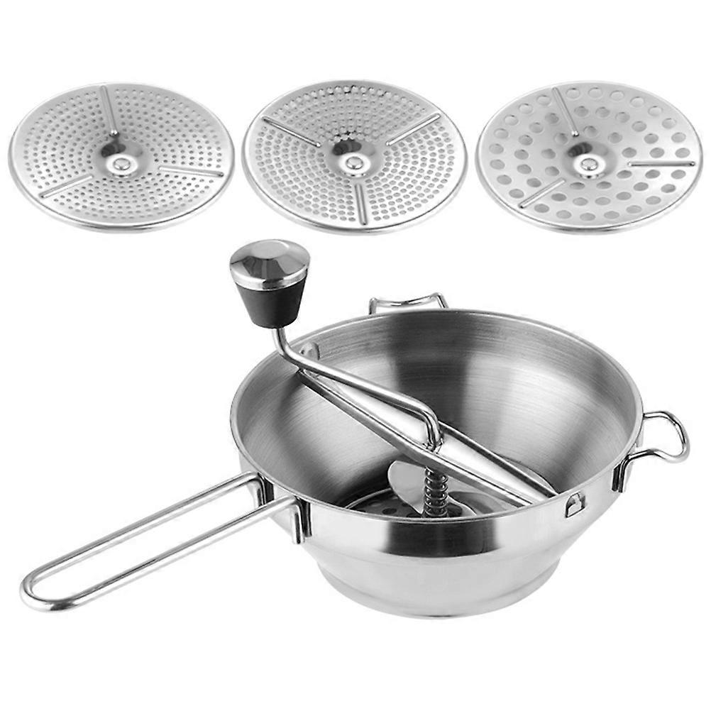 Stainless Steel Potato Ricer Multifunctional Food Press for Fruits Vegetables Heavy Duty Masher with Comfortable Pureeing Mashing
