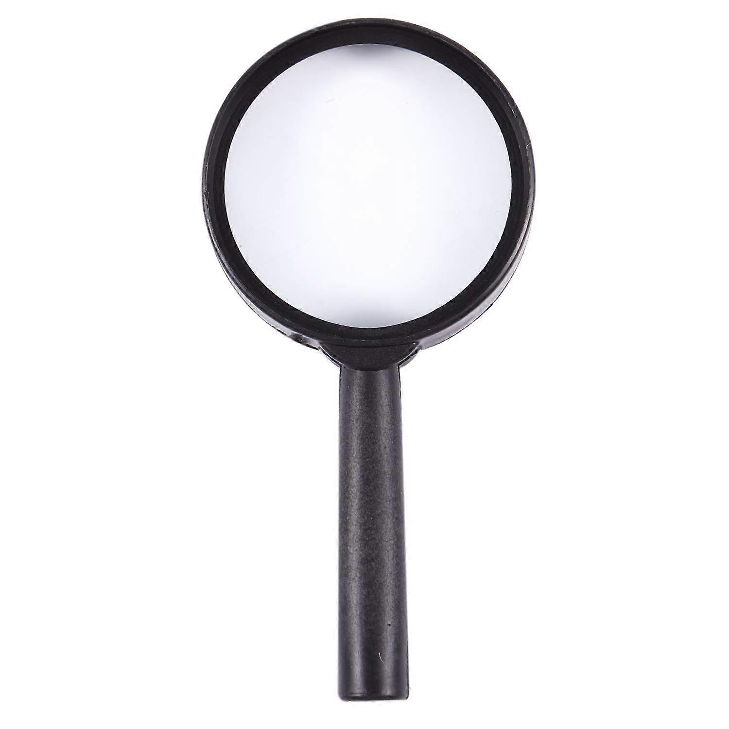Black Plastic Frame Handheld Magnifier 40mm Lens 3x Magnification