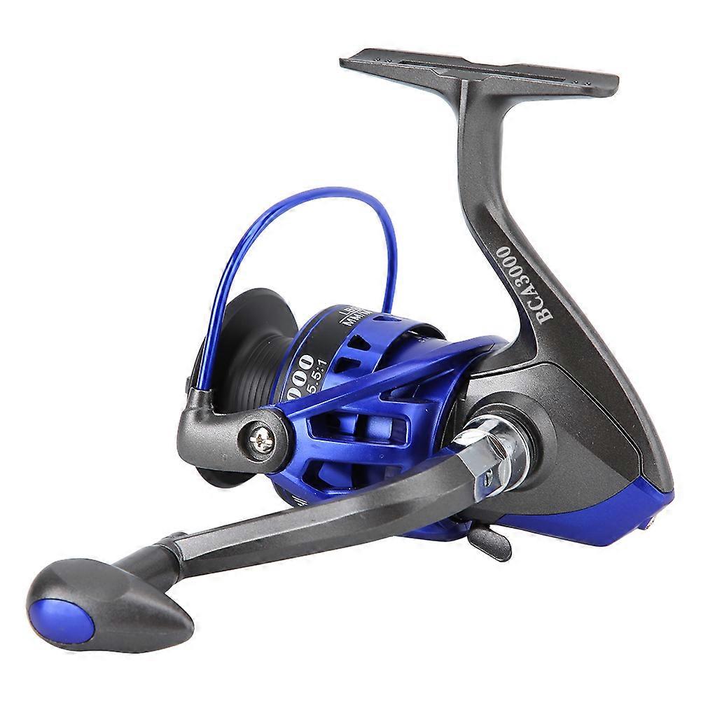 Fischköder Spinning Angelrolle Live Liner Köder mit Metallgriff Blau (BCA3000)