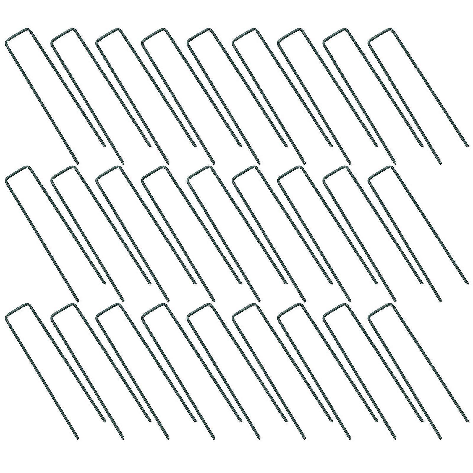 Artificial Grass Installation Tools U-Shaped Stakes Garden 15.2X3.5CM Reusable 50Pcs
