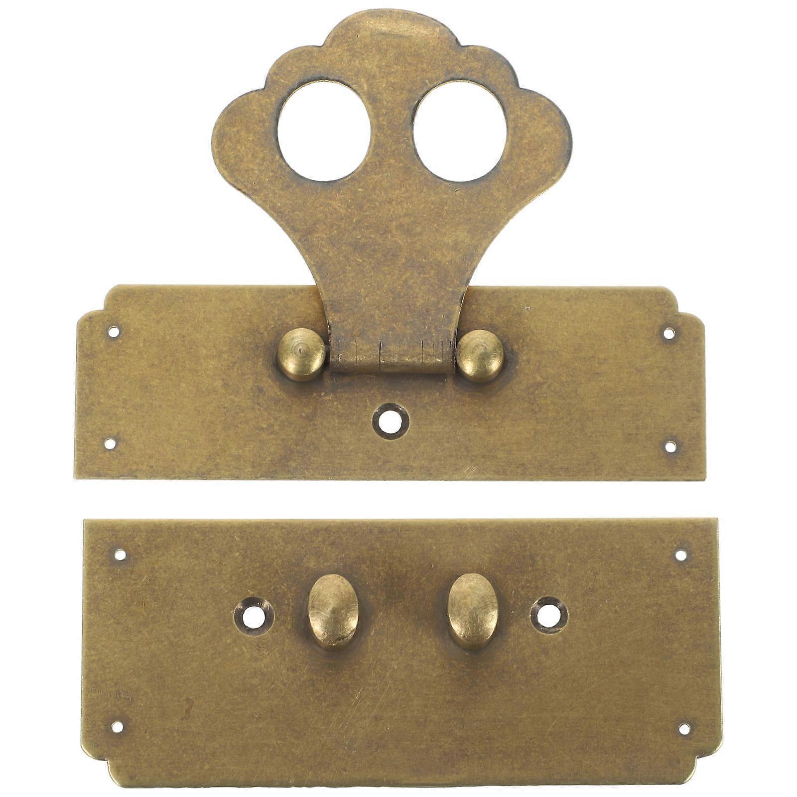 Jewelry Box Latch Hasp Vintage Rectangular Locking Furniture Hardware 1Set